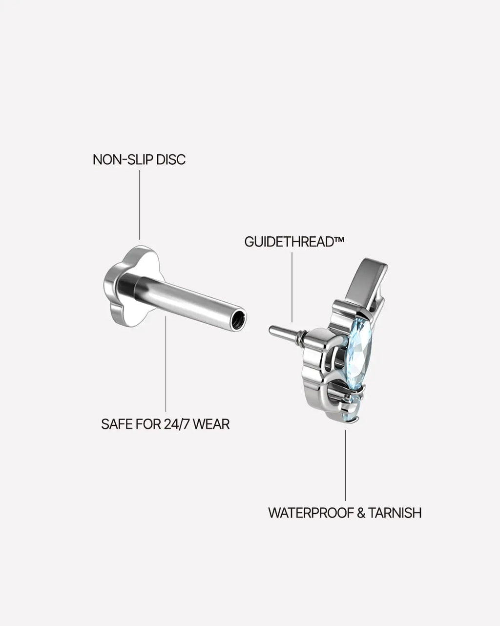 Ätherischer Kobold Ovaler Flatback-Stecker