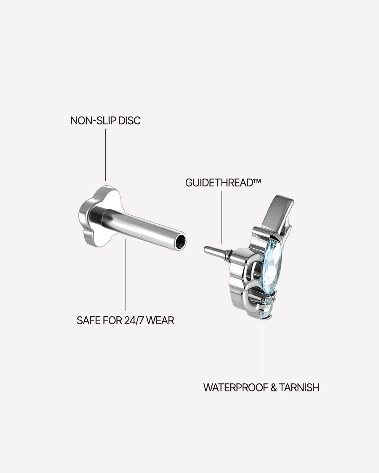 Ätherischer Kobold Ovaler Flatback-Stecker