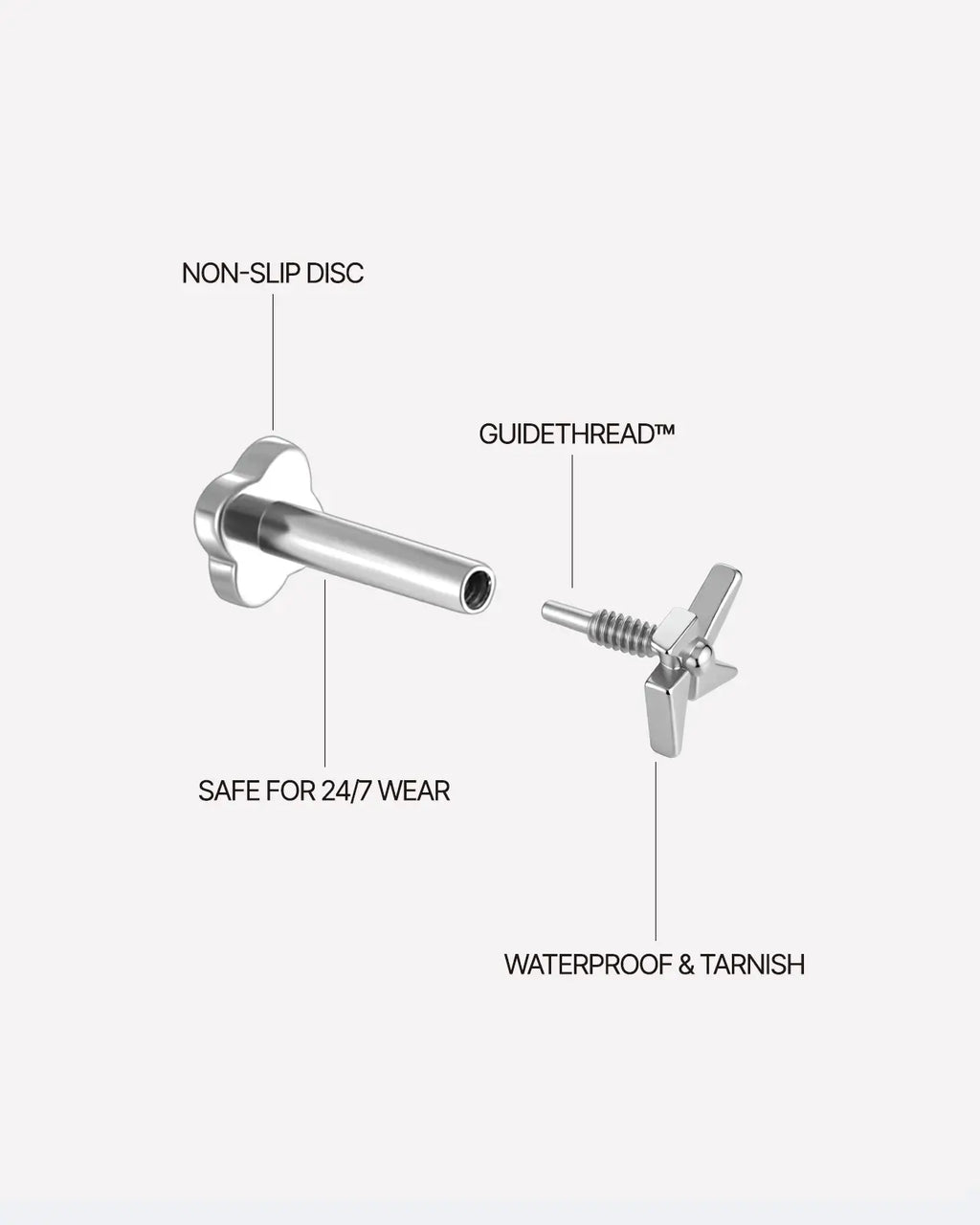 Pinwheel Flatback Stud