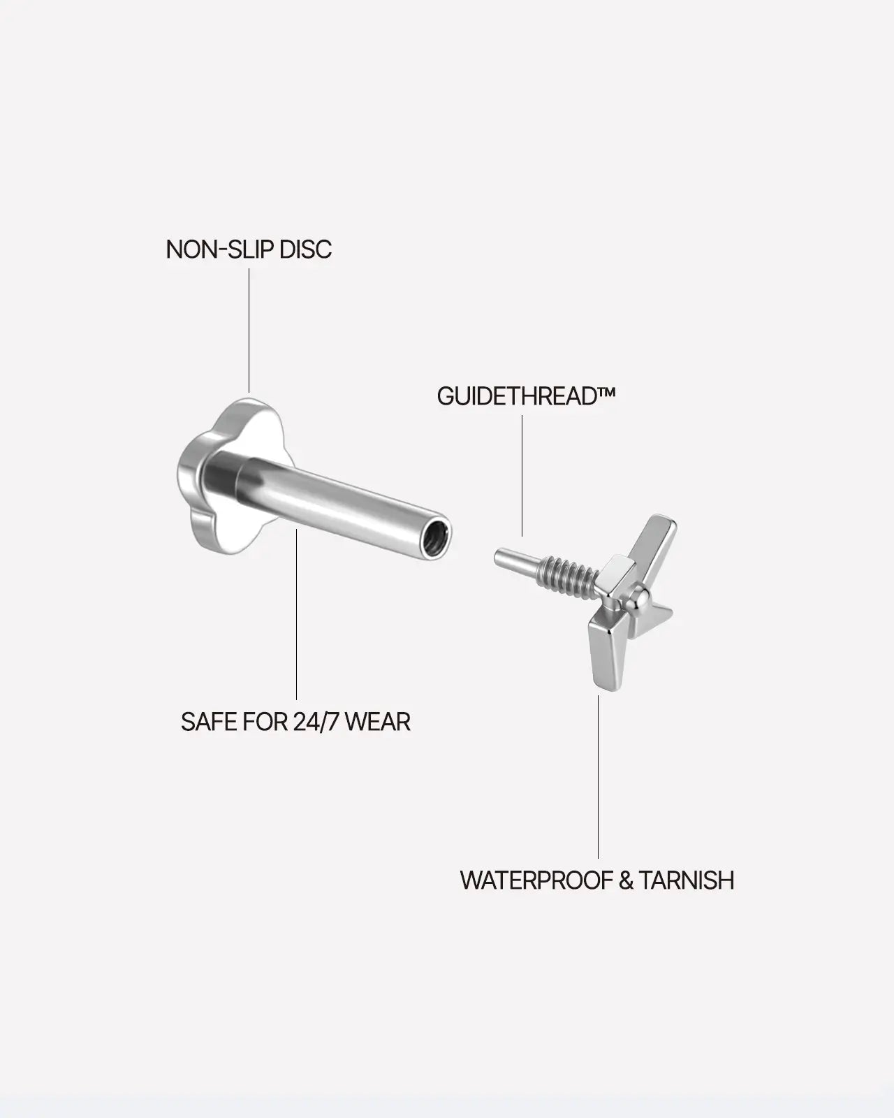 Pinwheel Flatback Stud
