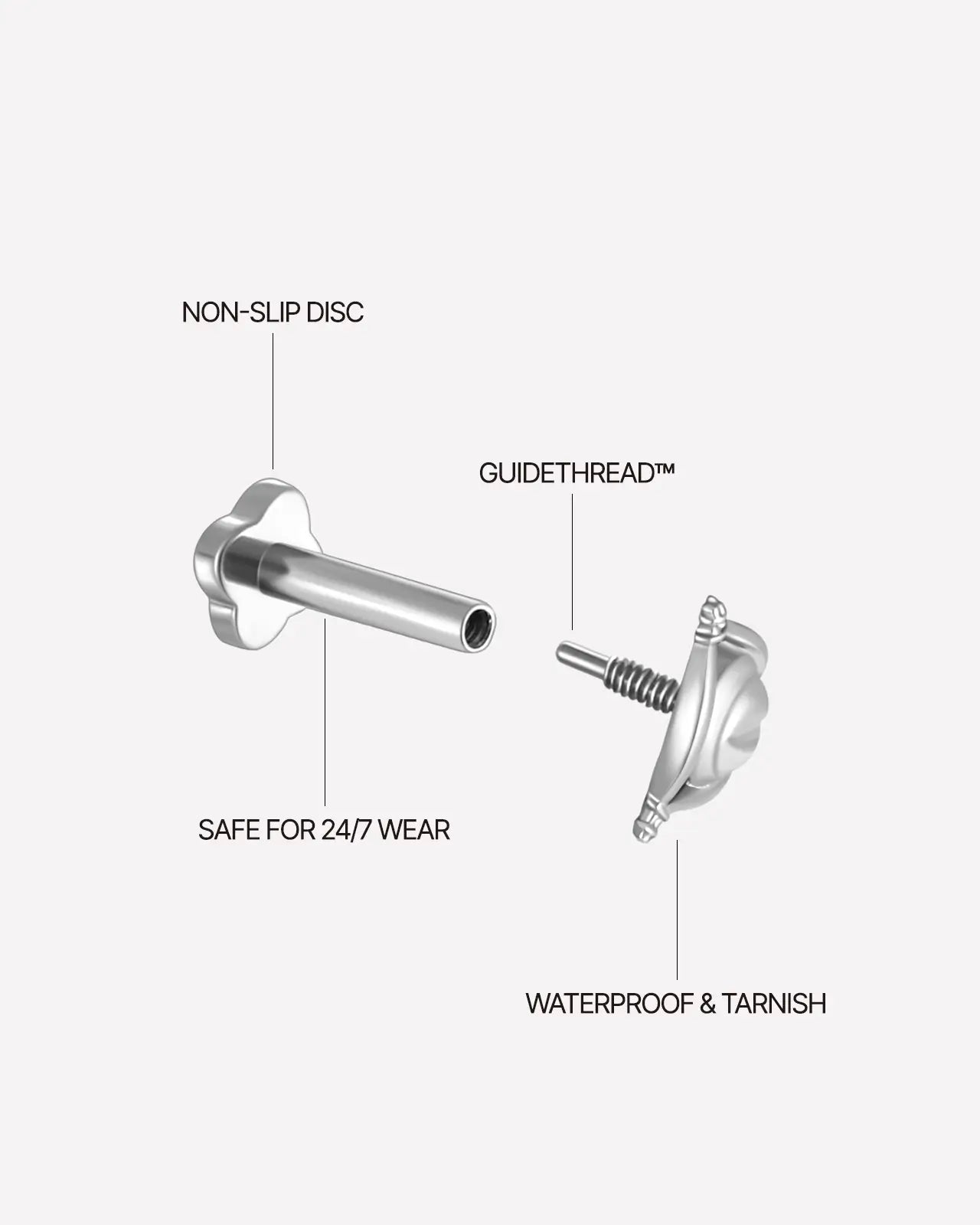 Triune Sigil Flatback Stud
