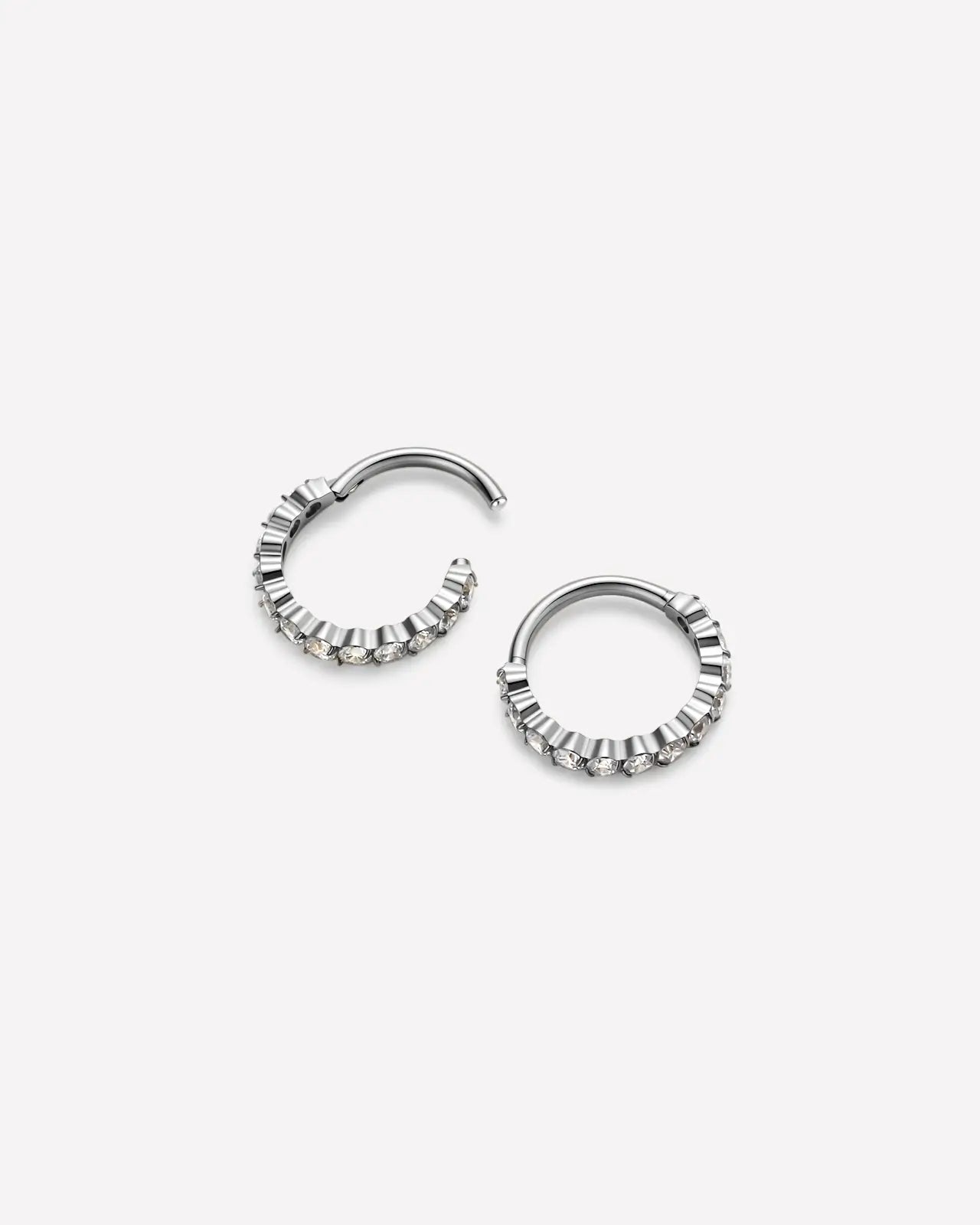 Half Pavé Eternity Clicker