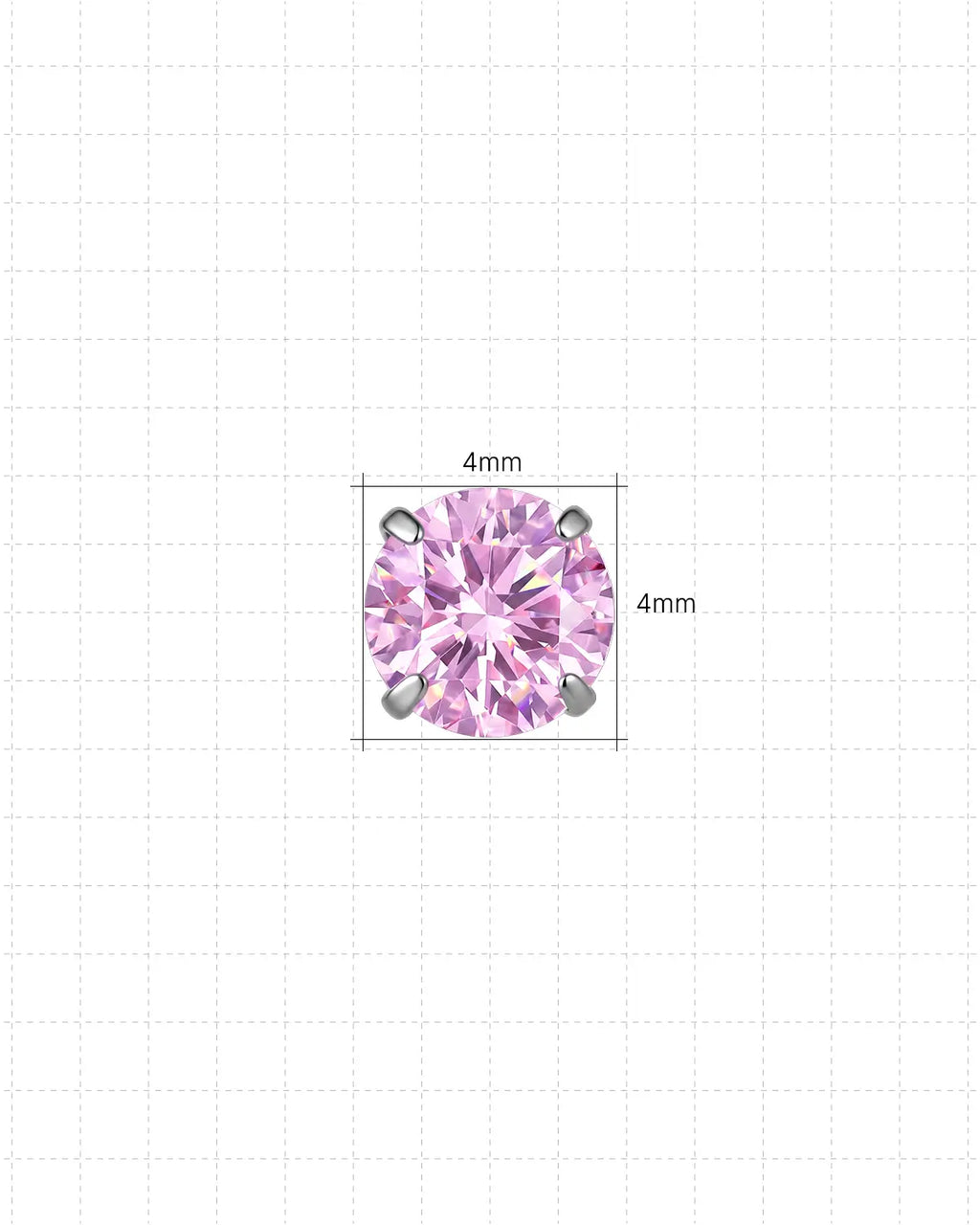 Brillanter Moissanit Solitaire Flatback Stud