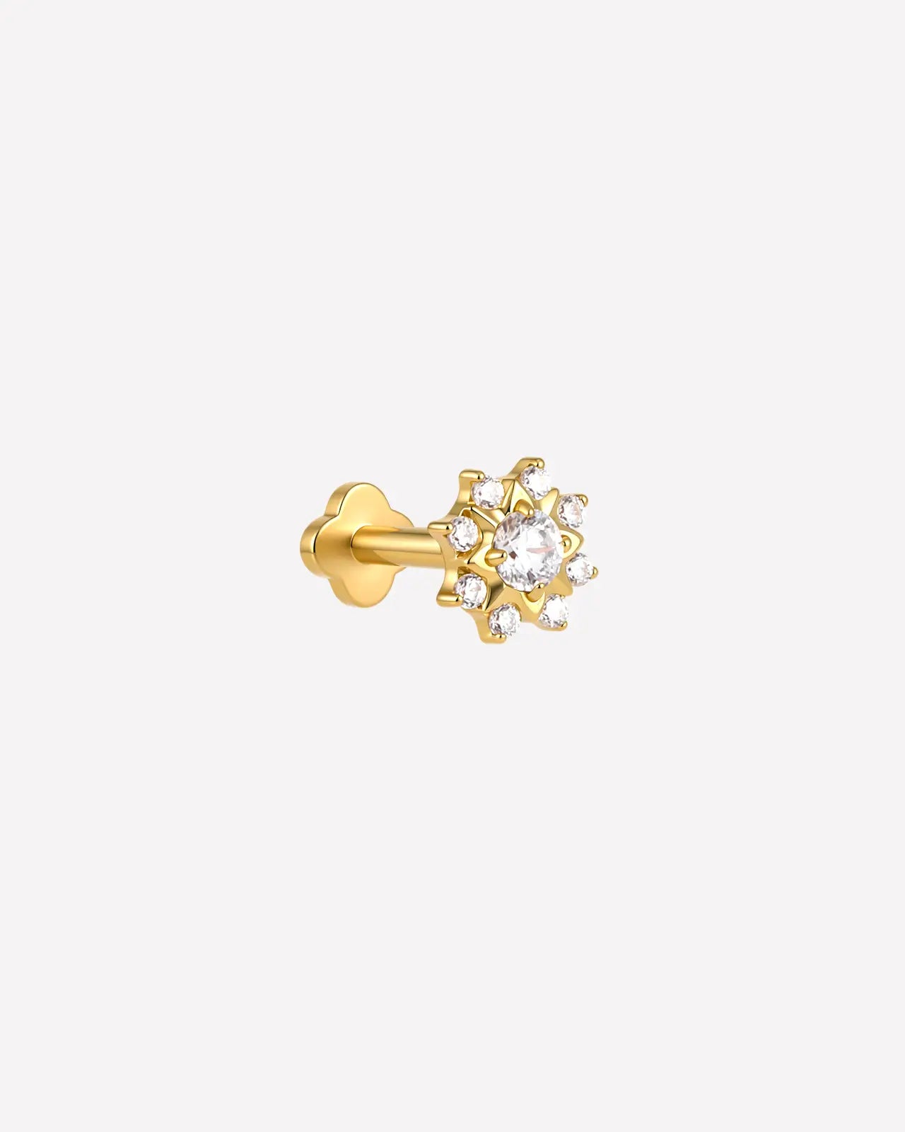 Radiant Sunburst Flatback Stud