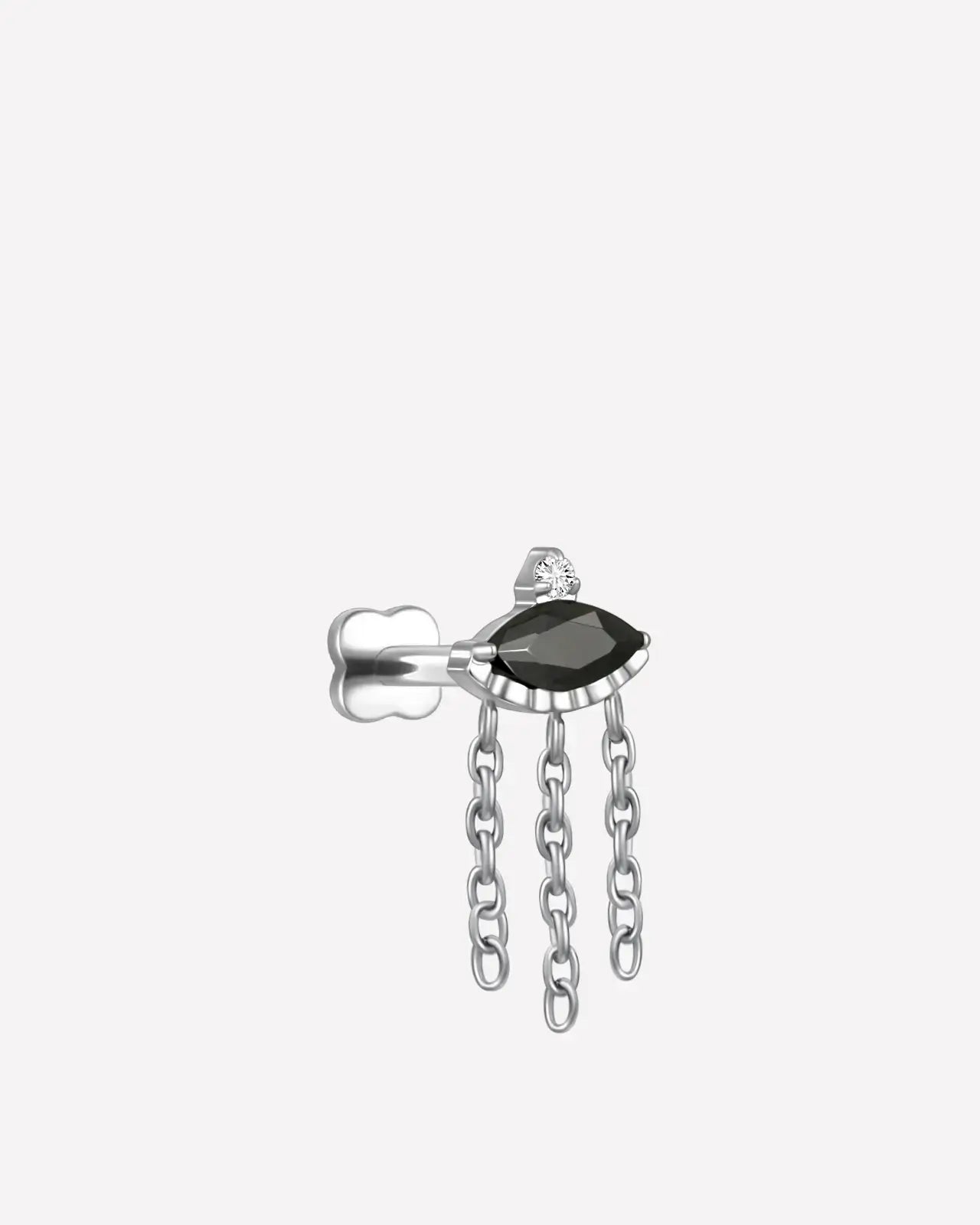 Marquise Eye Cascade Flatback Stud