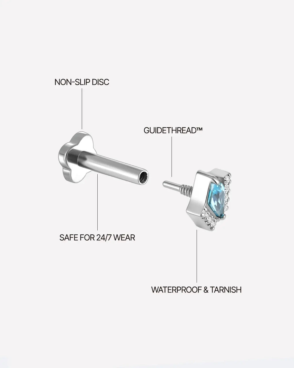 Valkyrie Shield Flatback Stud