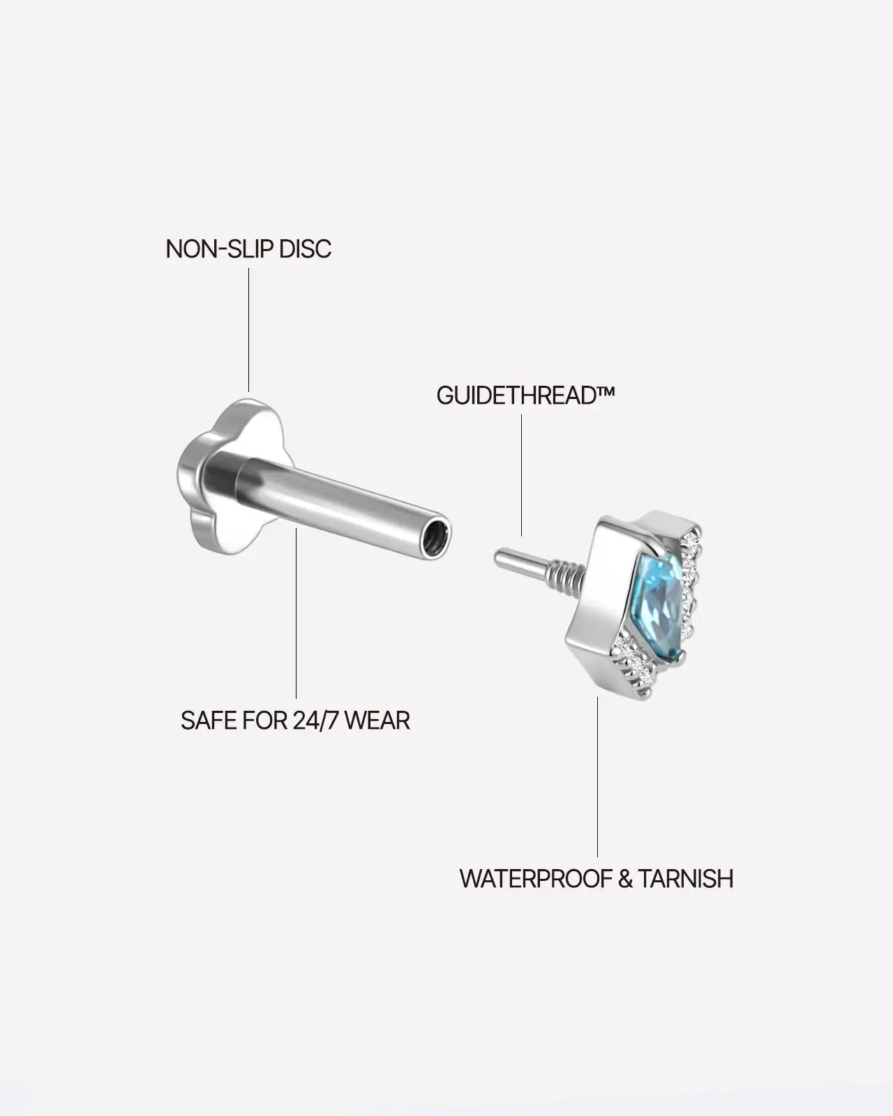 Valkyrie Shield Flatback Stud