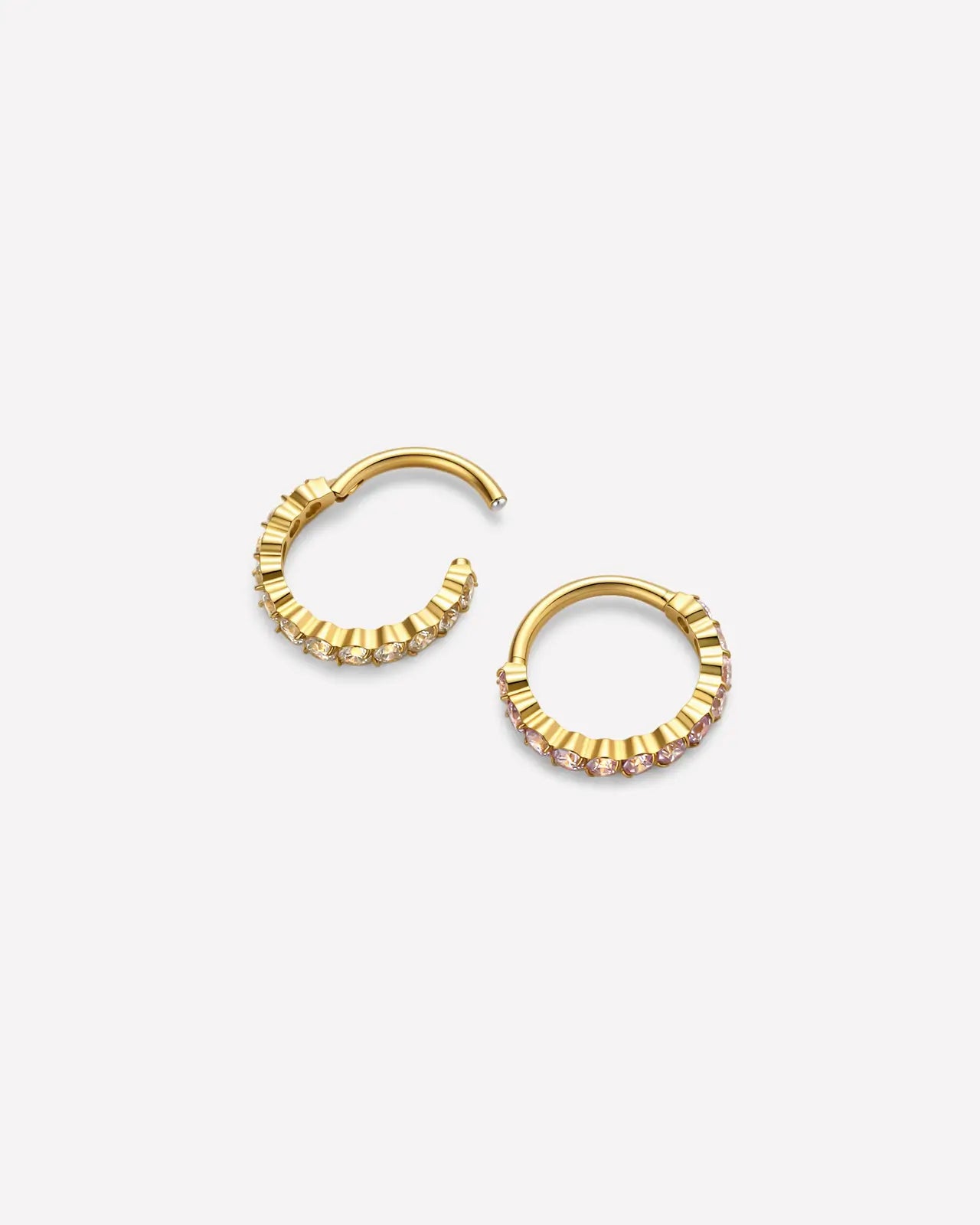 Half Pavé Eternity Clicker