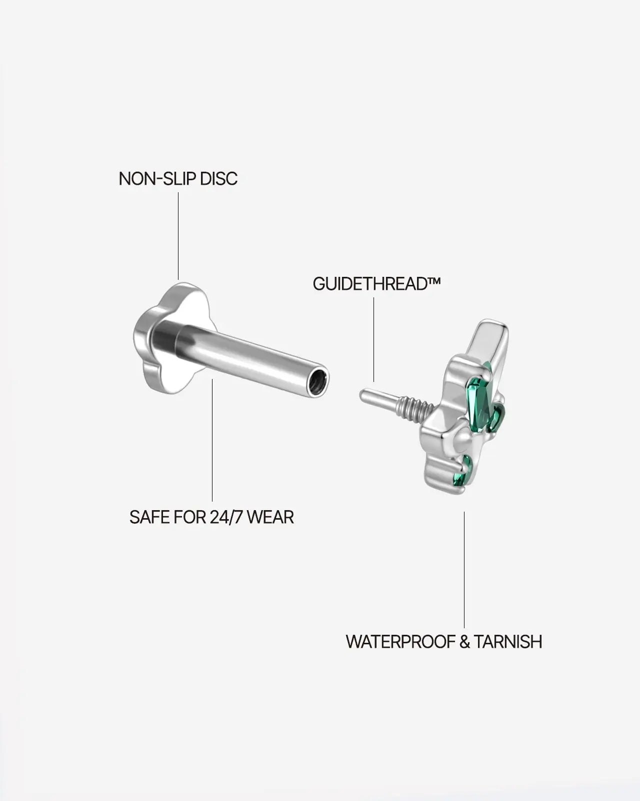 Emerald Fox Flatback Stud