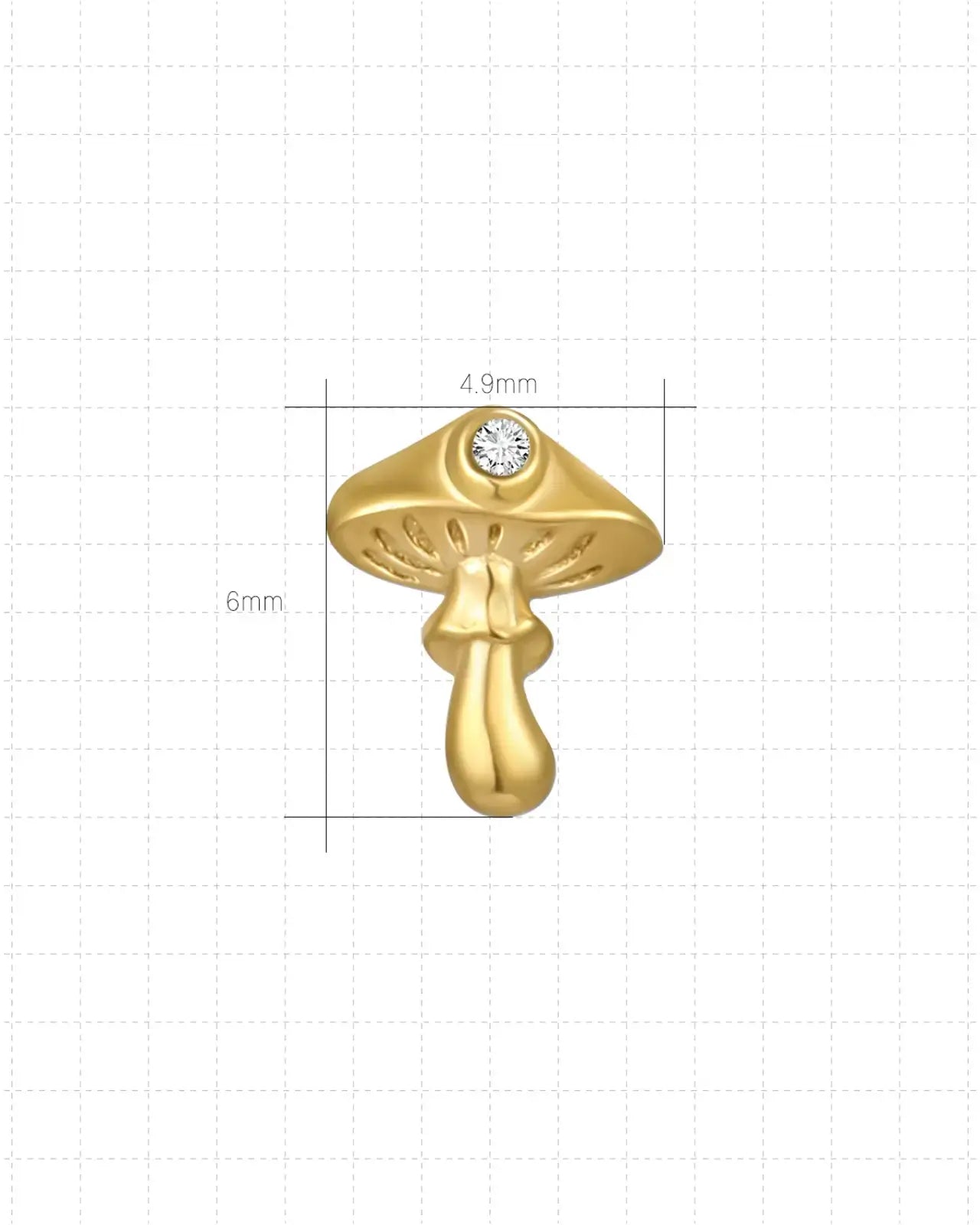 Zirkon-Pilz-Flatback-Stecker