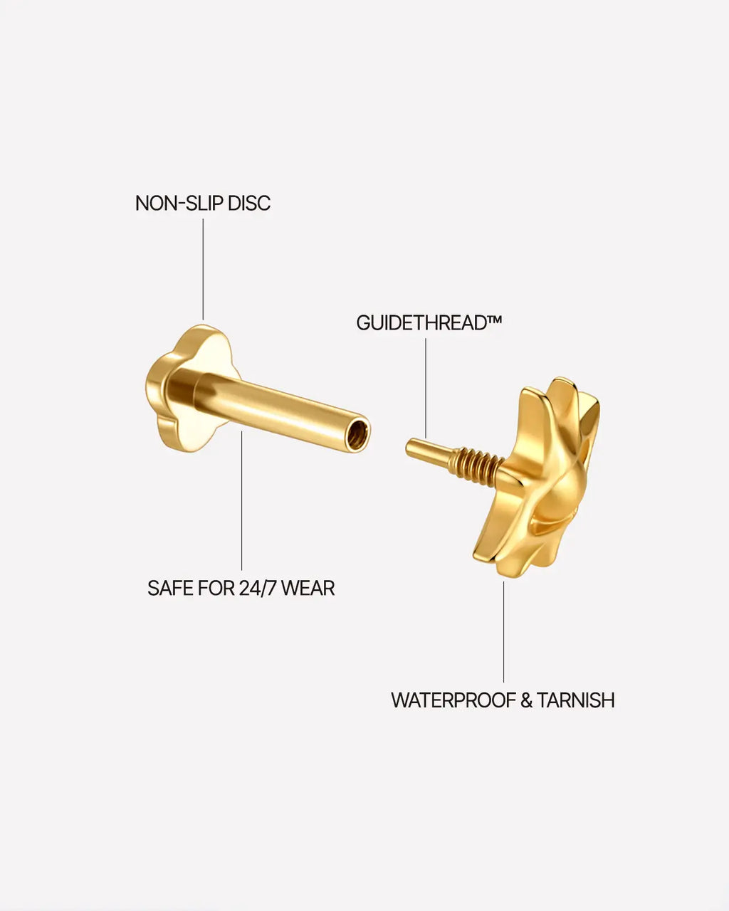 Radiant Eye Flatback Stud