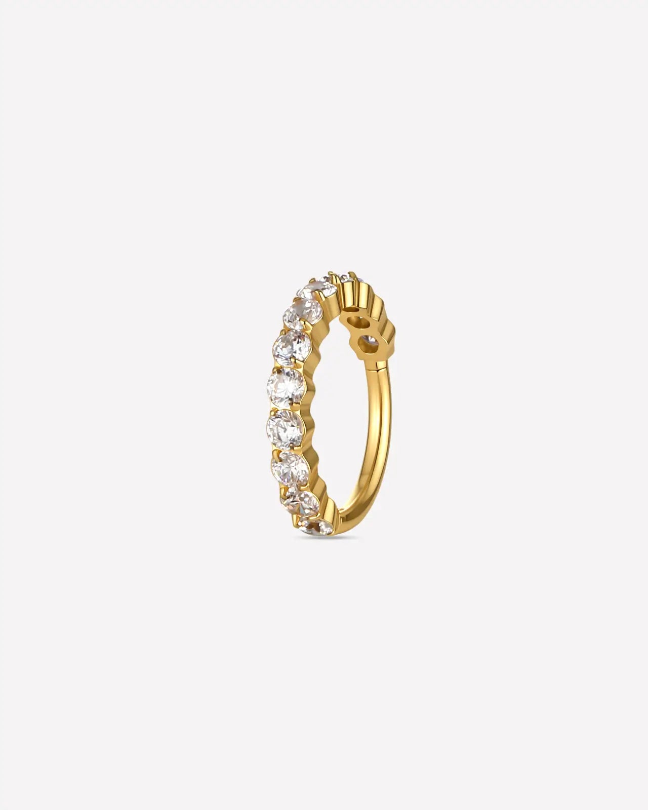 Half Pavé Eternity Clicker