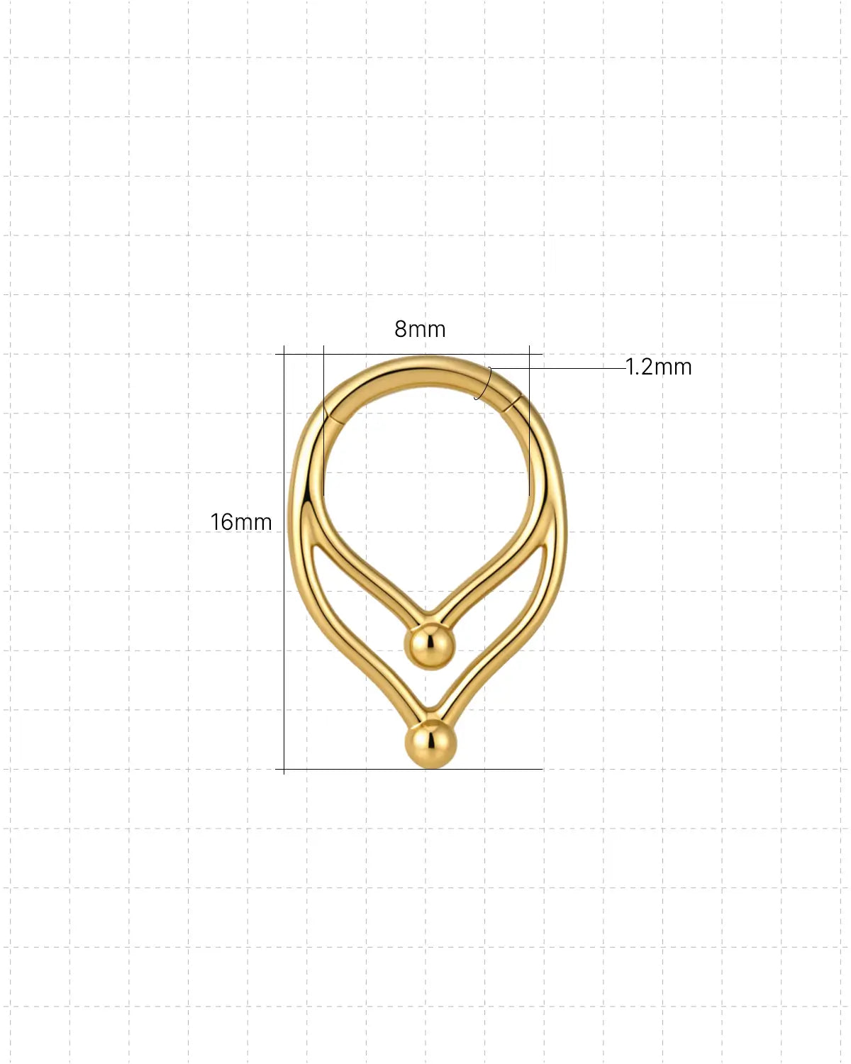 Twin Bead Teardrop Clicker