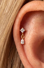 Starfall Teardrop Flatback Stud