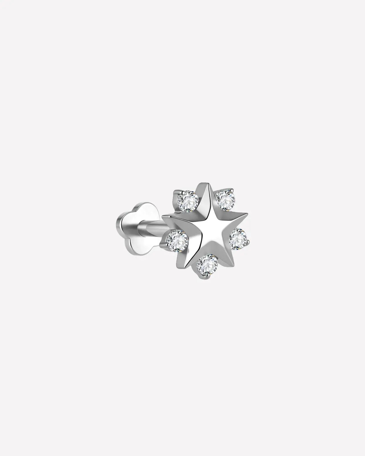 Celestial Star Halo Flatback Stud
