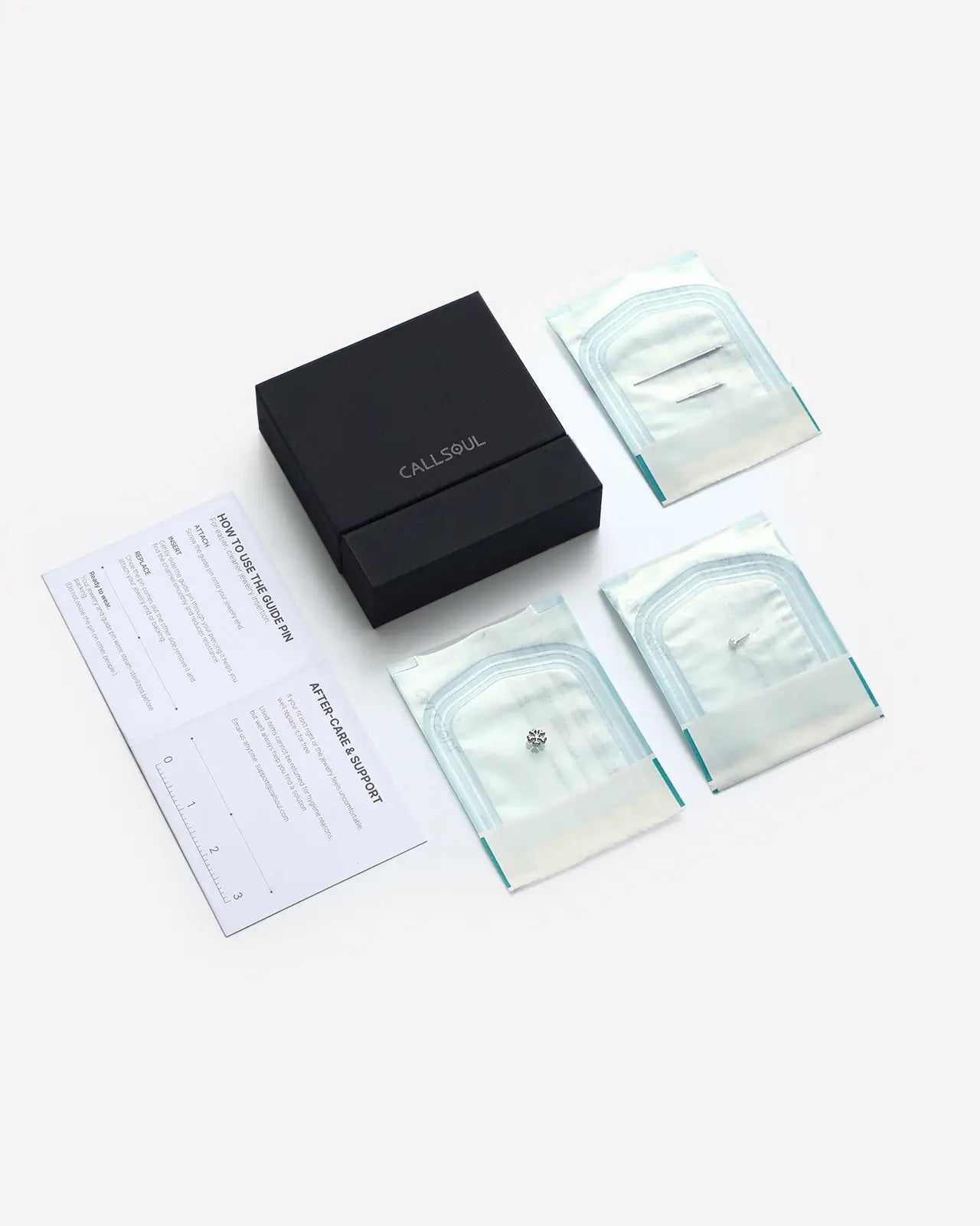 Polished Snowflake Flatback Stud