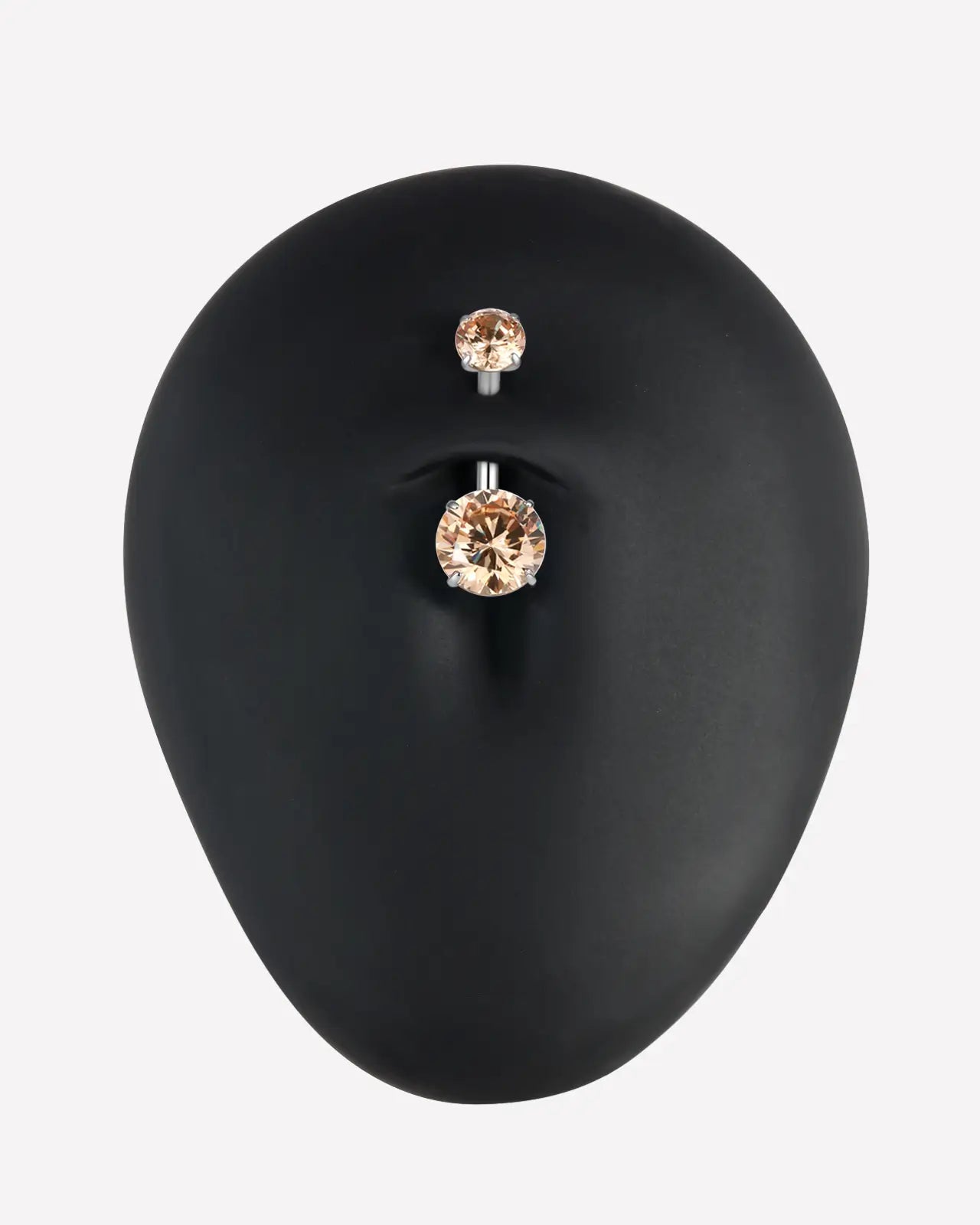 Twin Radiance Belly Button Ring