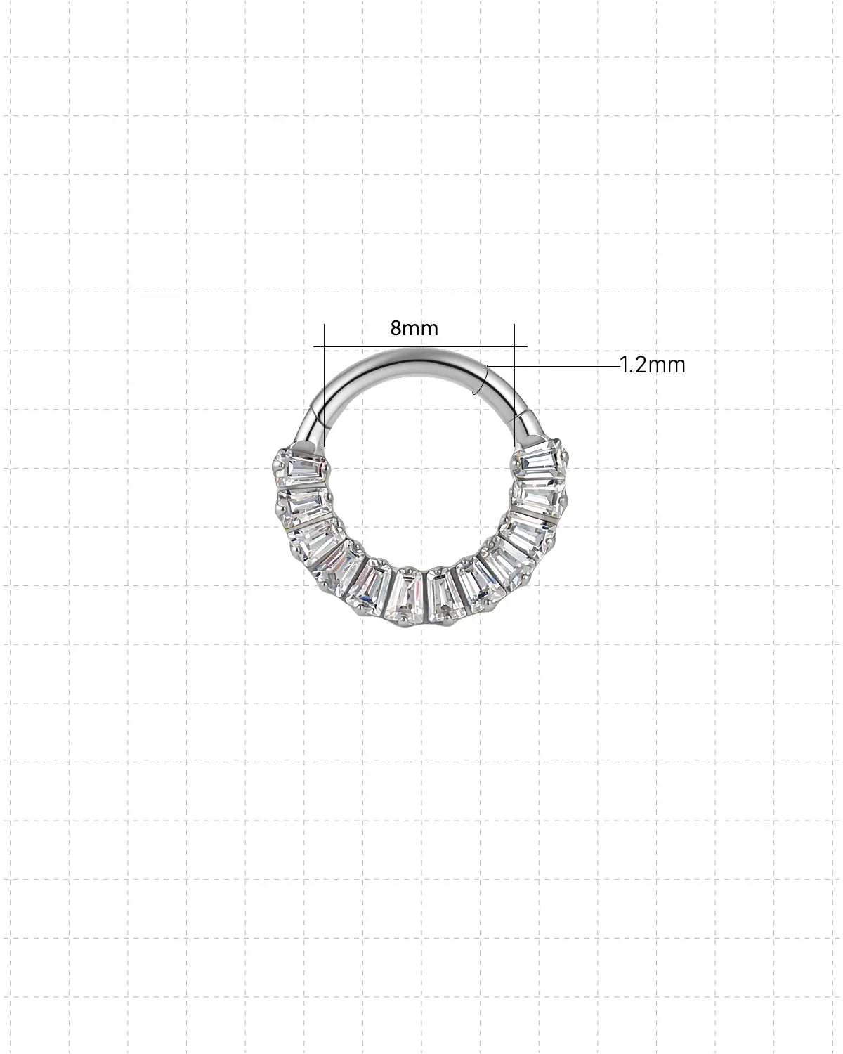 Baguette Half Pavé Clicker