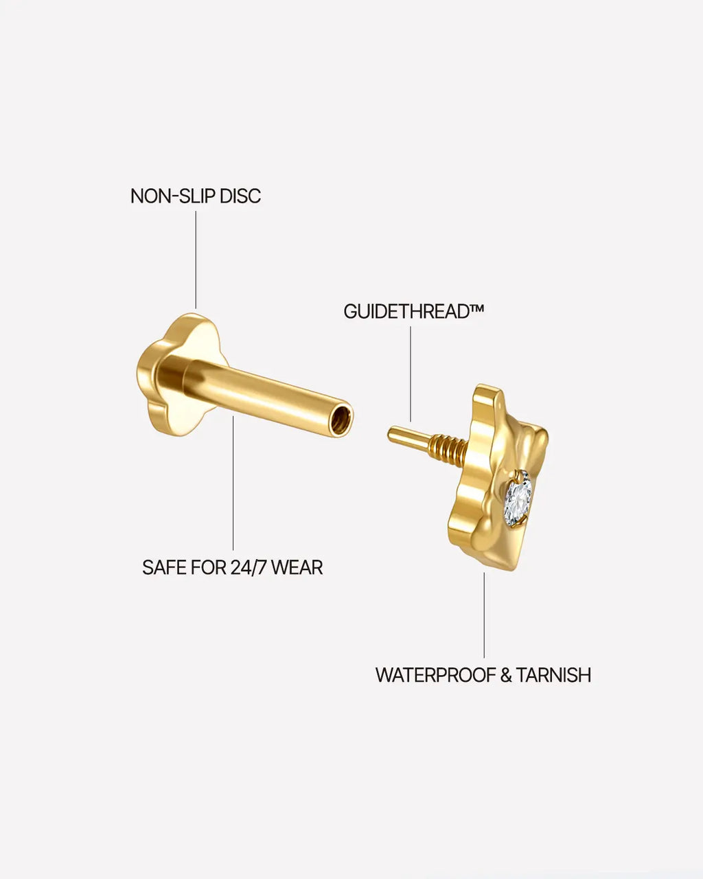 Aegis Crest Flatback Stud