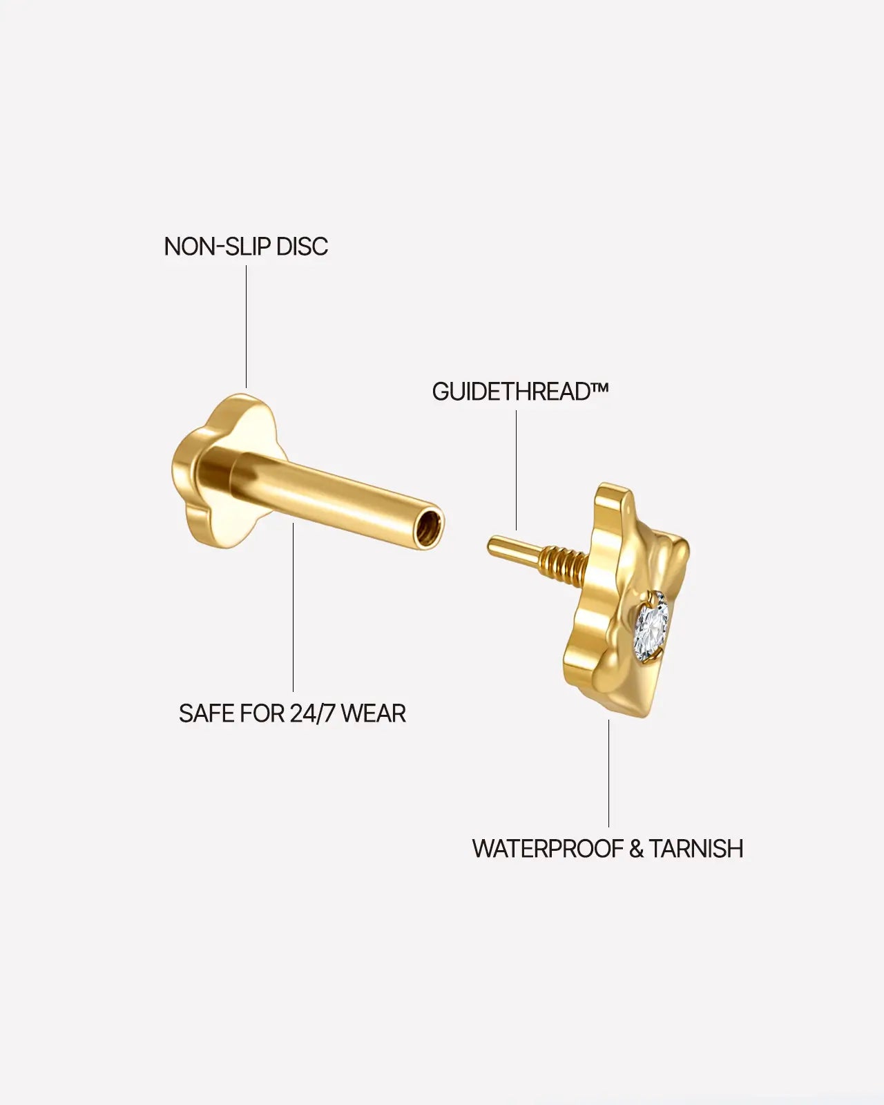 Aegis Crest Flatback Stud