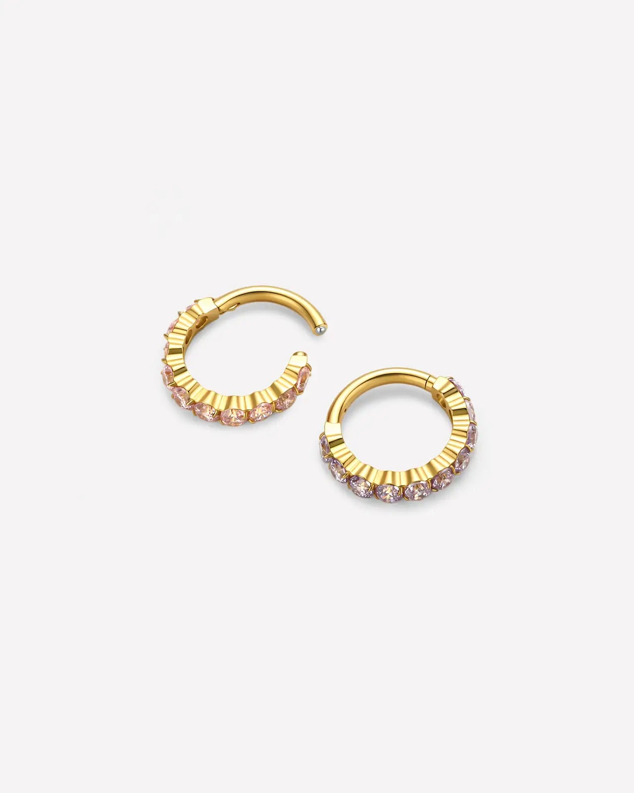 Half Pavé Eternity Clicker
