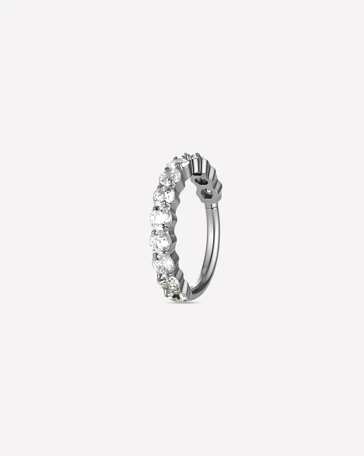 Half Pavé Eternity Clicker