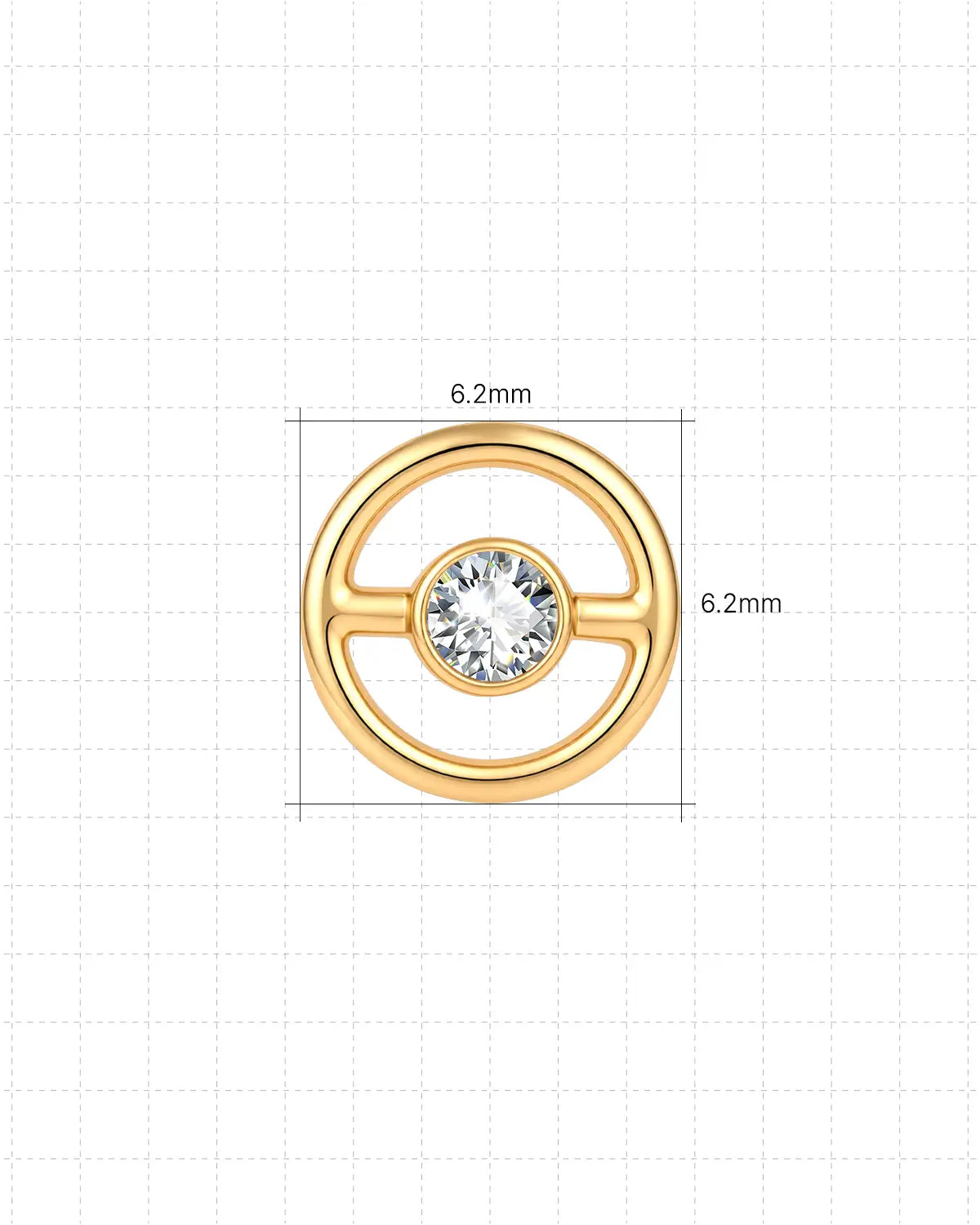Orbit Halo Flatback Ohrstecker