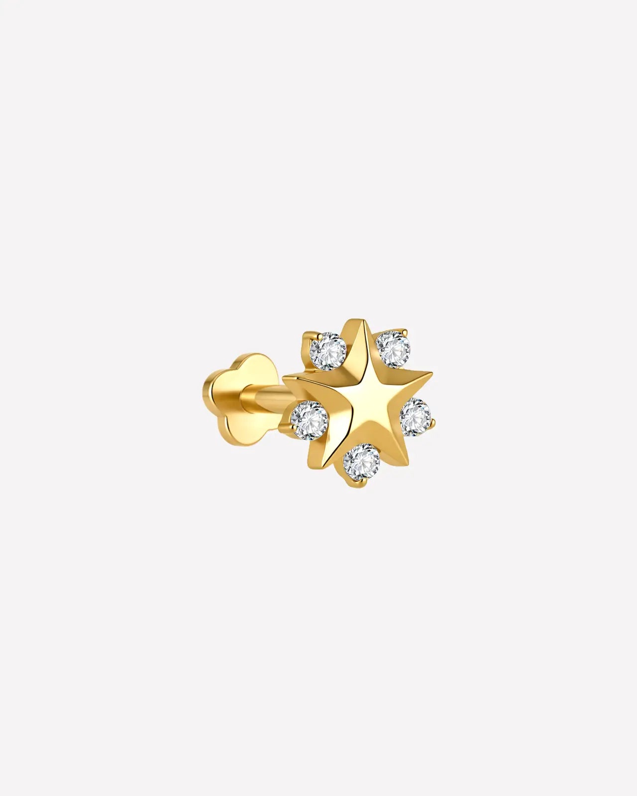 Celestial Star Halo Flatback Stud
