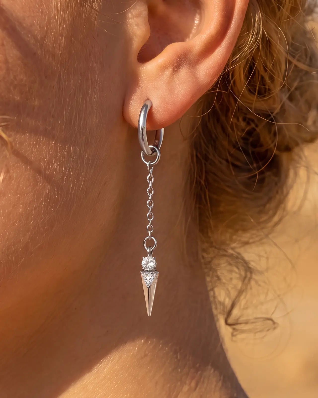 Prism Spike Hoop Charm