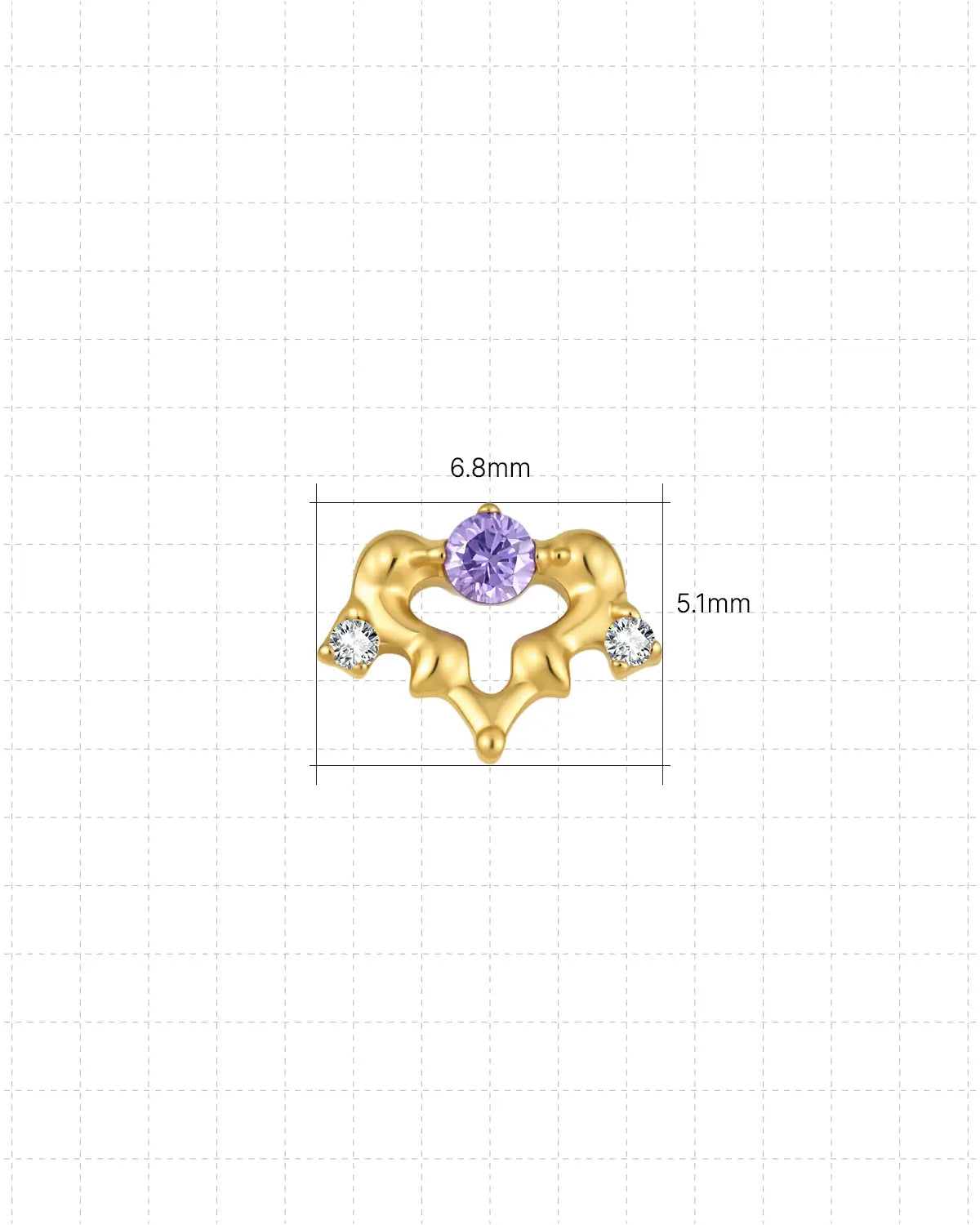 Arabesque Bloom Flatback Stud