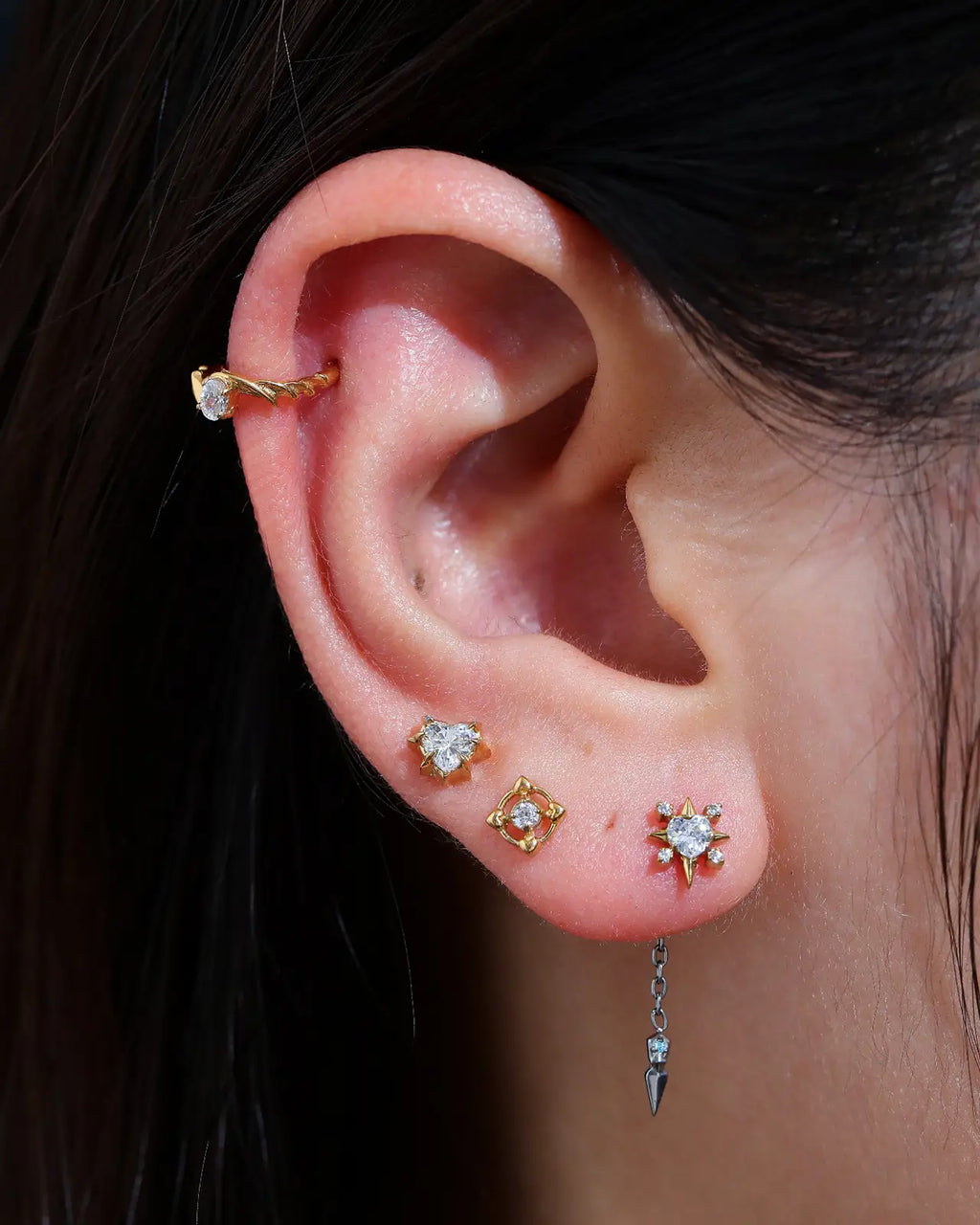 Heart Of Life Flatback Stud