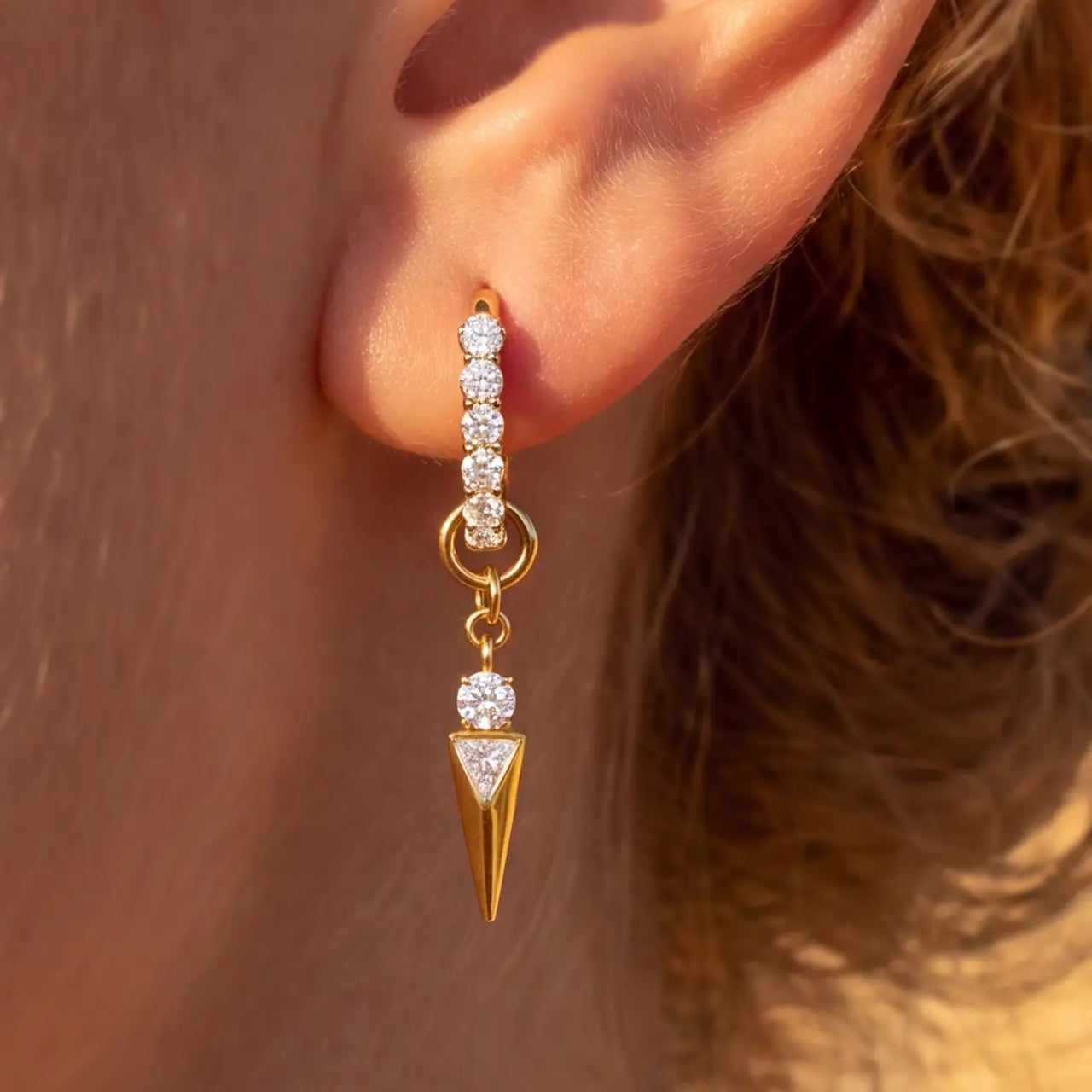 Prism Spike Hoop Charm