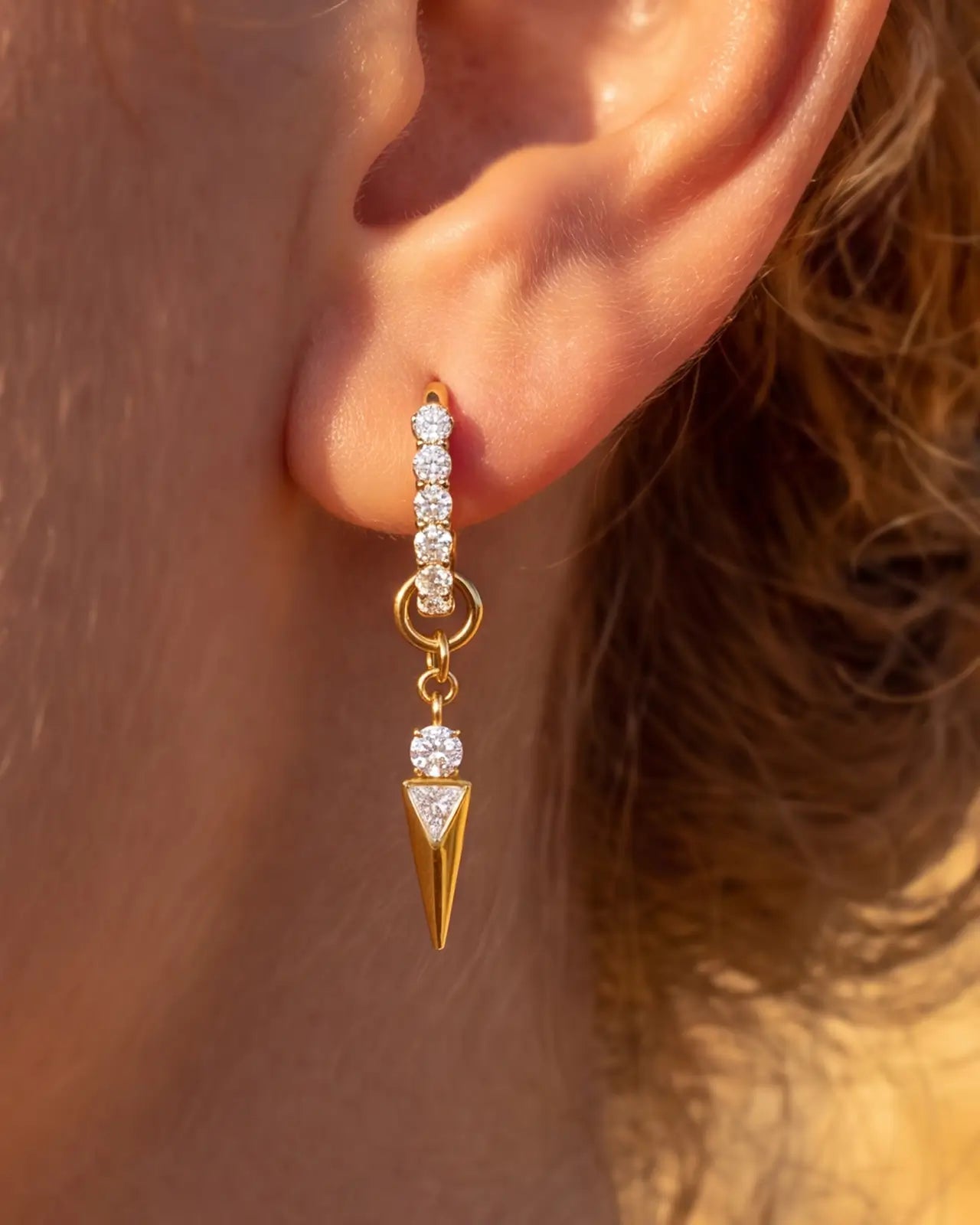 Prism Spike Hoop Charm