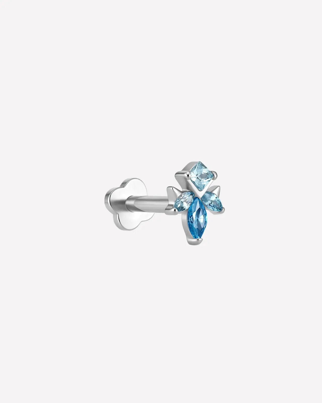 Marquise Leaf Cluster Flatback Stud