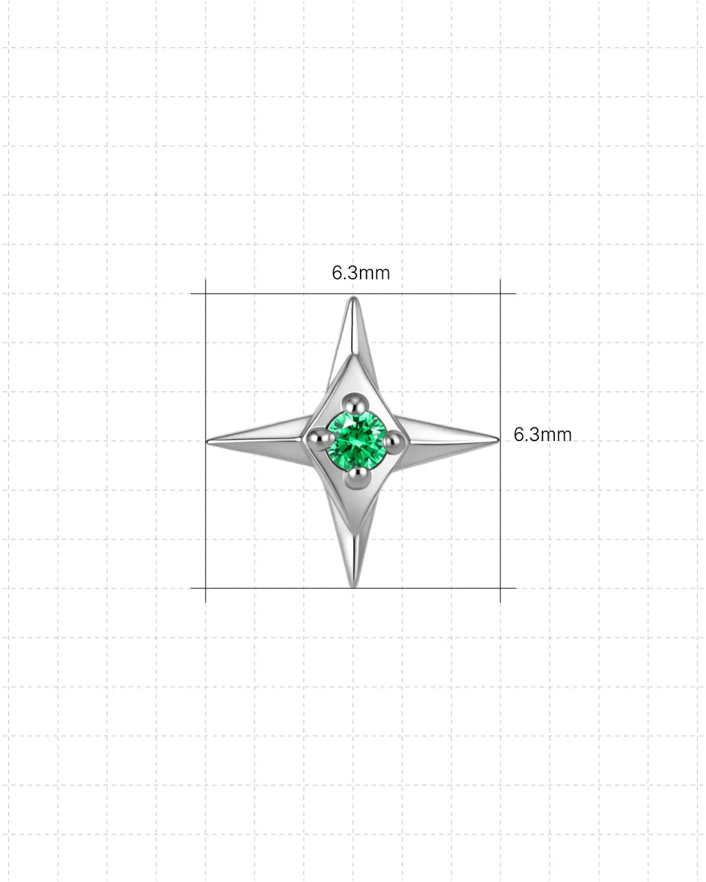 Celestial Starburst Flatback Stud