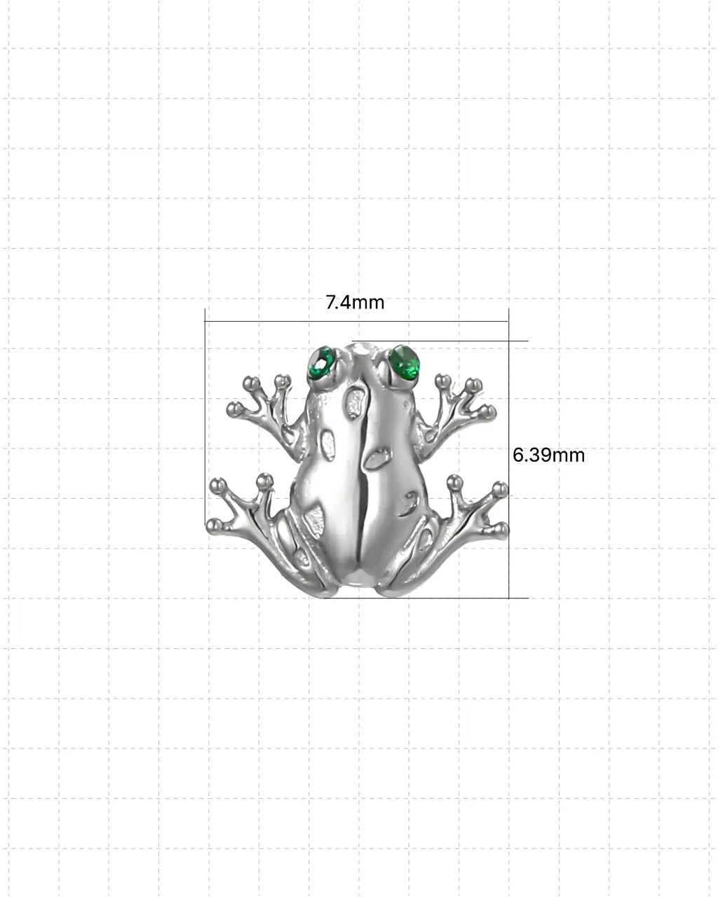 Verspielter Frosch Flatback Ohrstecker