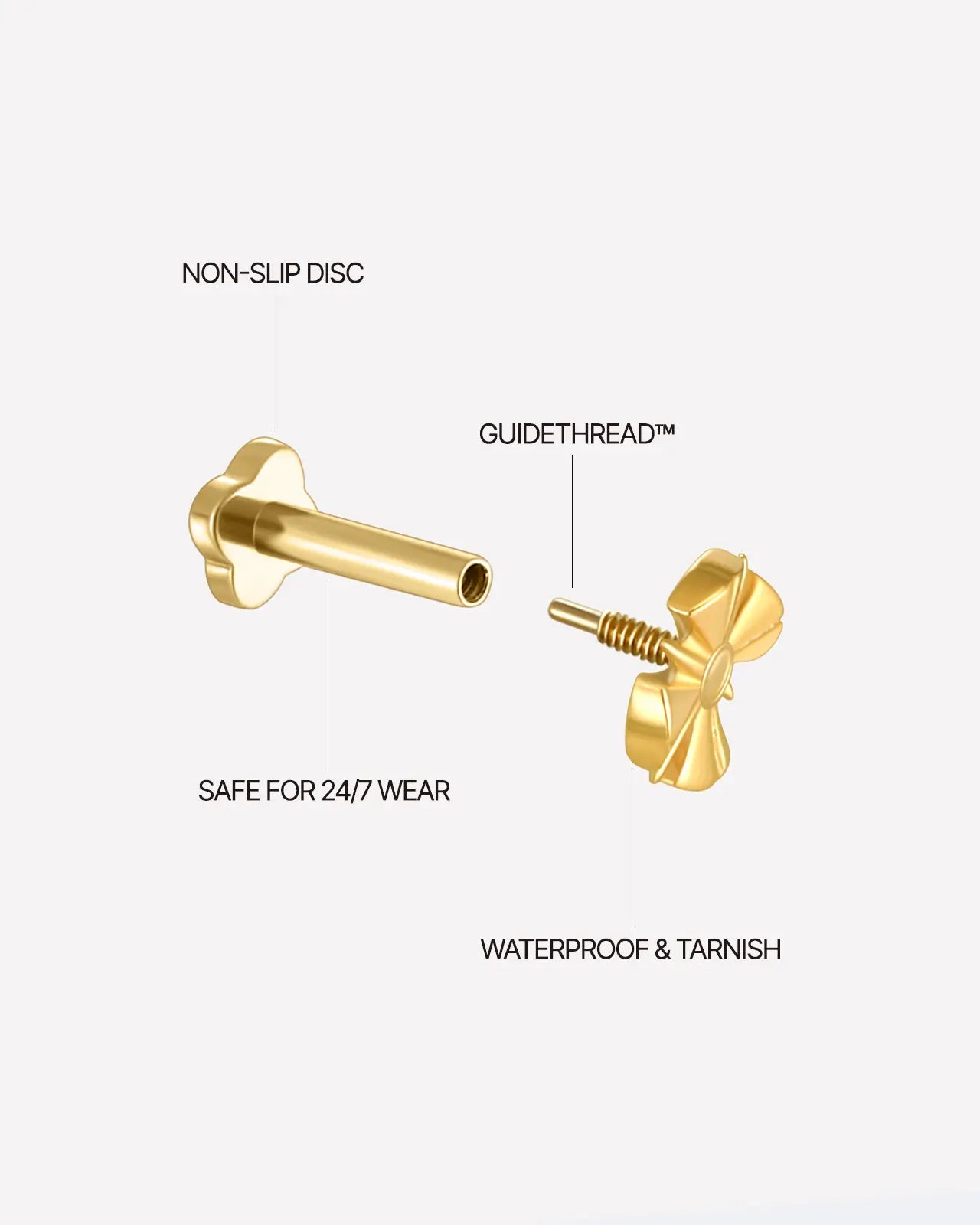 Sunburst Bloom Flatback Stud