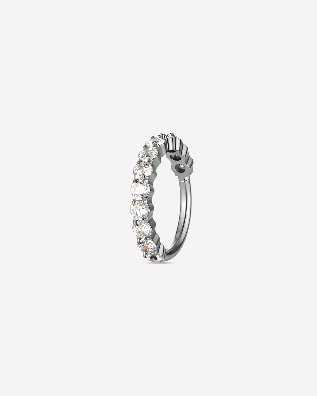 Half Pavé Eternity Clicker