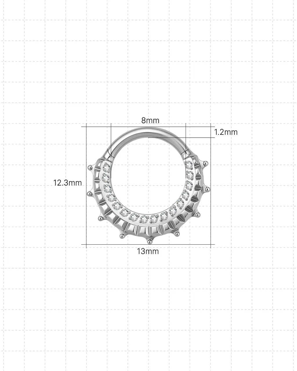 Milgrain Pavé Halo Clicker