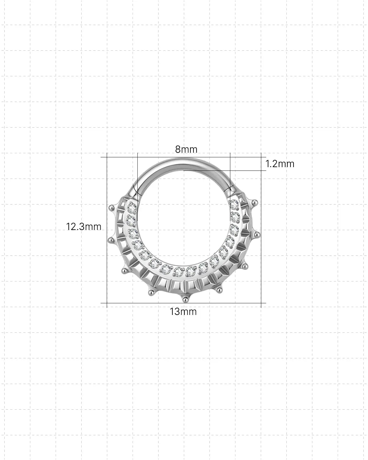 Milgrain Pavé Halo Clicker