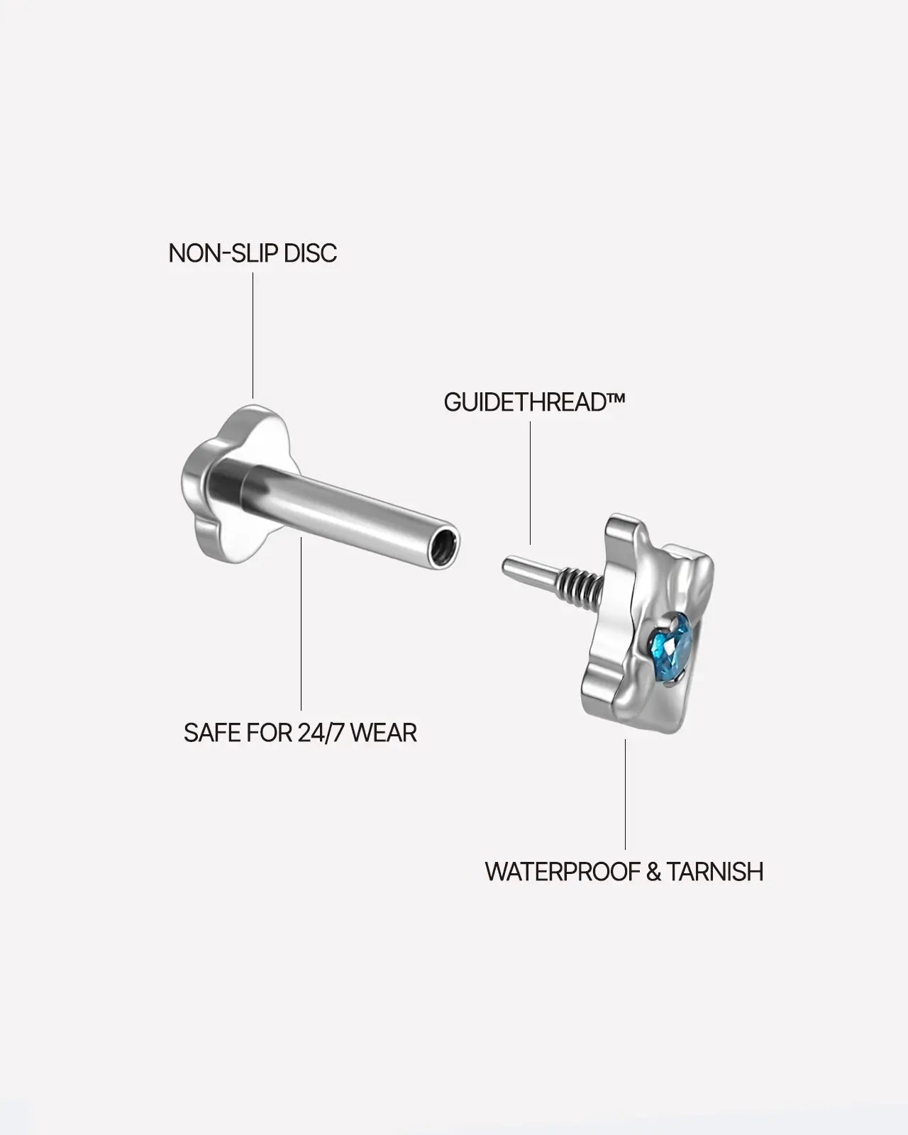 Aegis Crest Flatback Stud