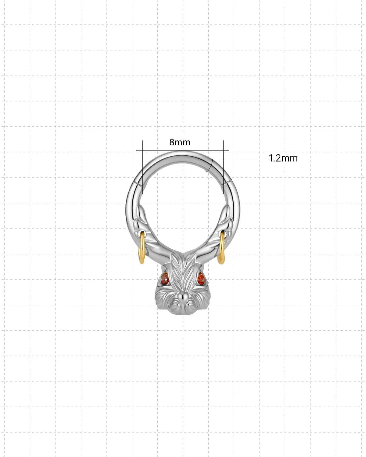 Rabbit Talisman Dangle Clicker