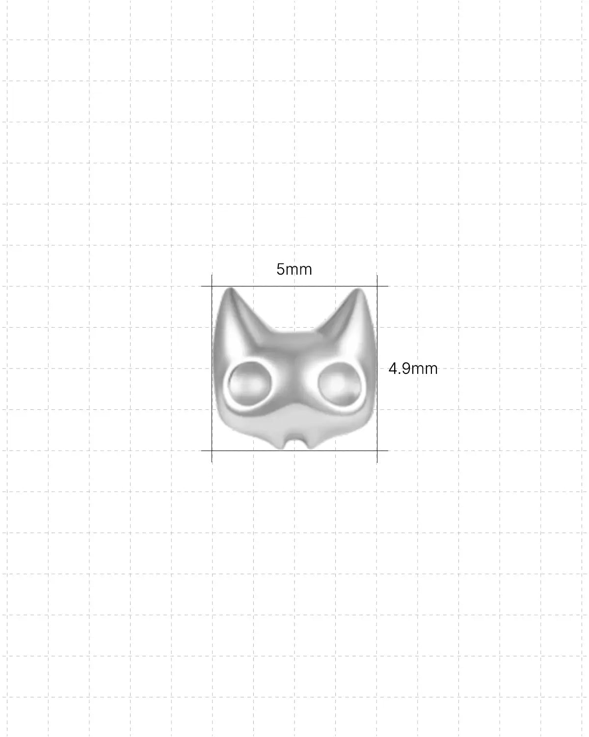 Midnight Cat Flatback Stud