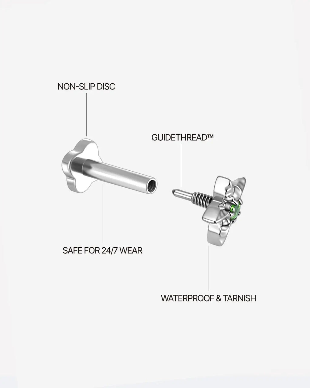 Starflower Flatback Stud
