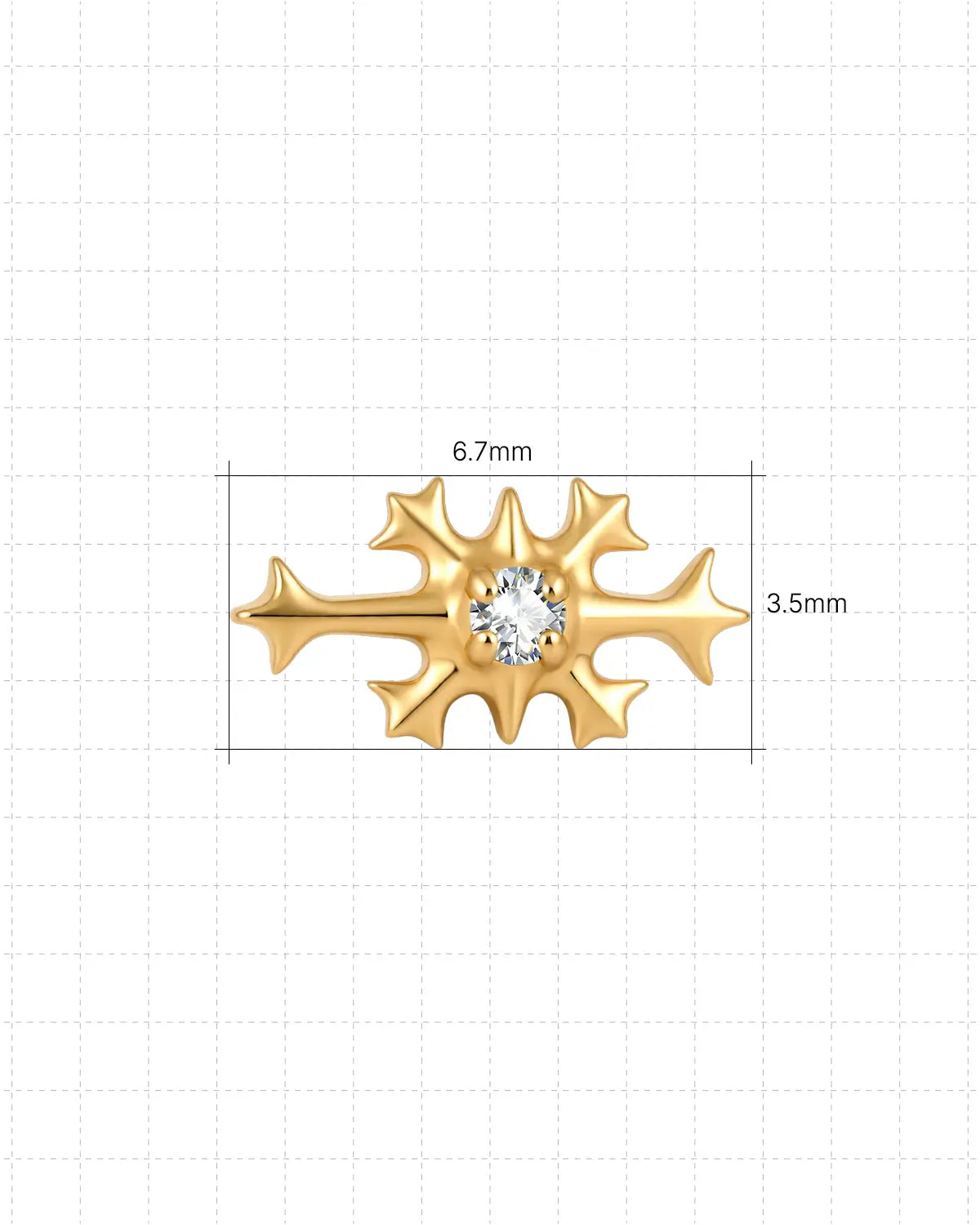 Branch Bloom Flatback Stud