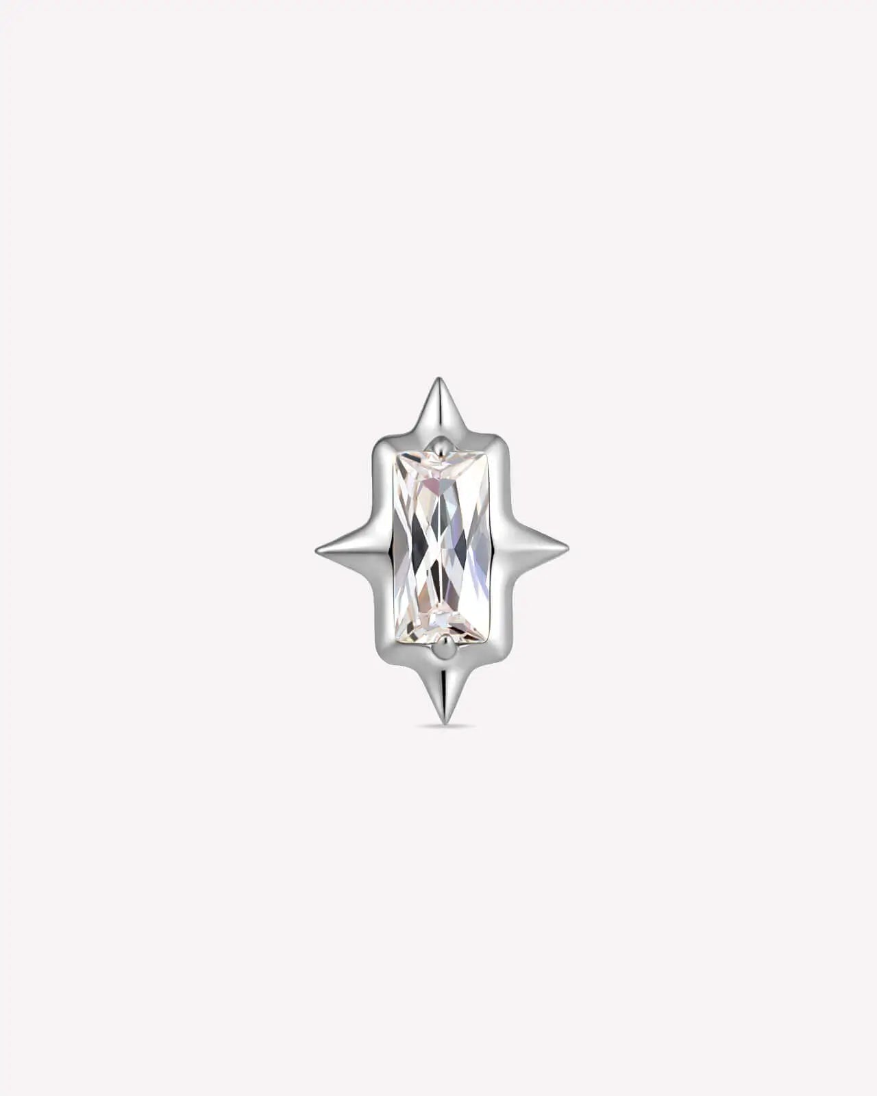 Baguette Starburst Flatback Stud