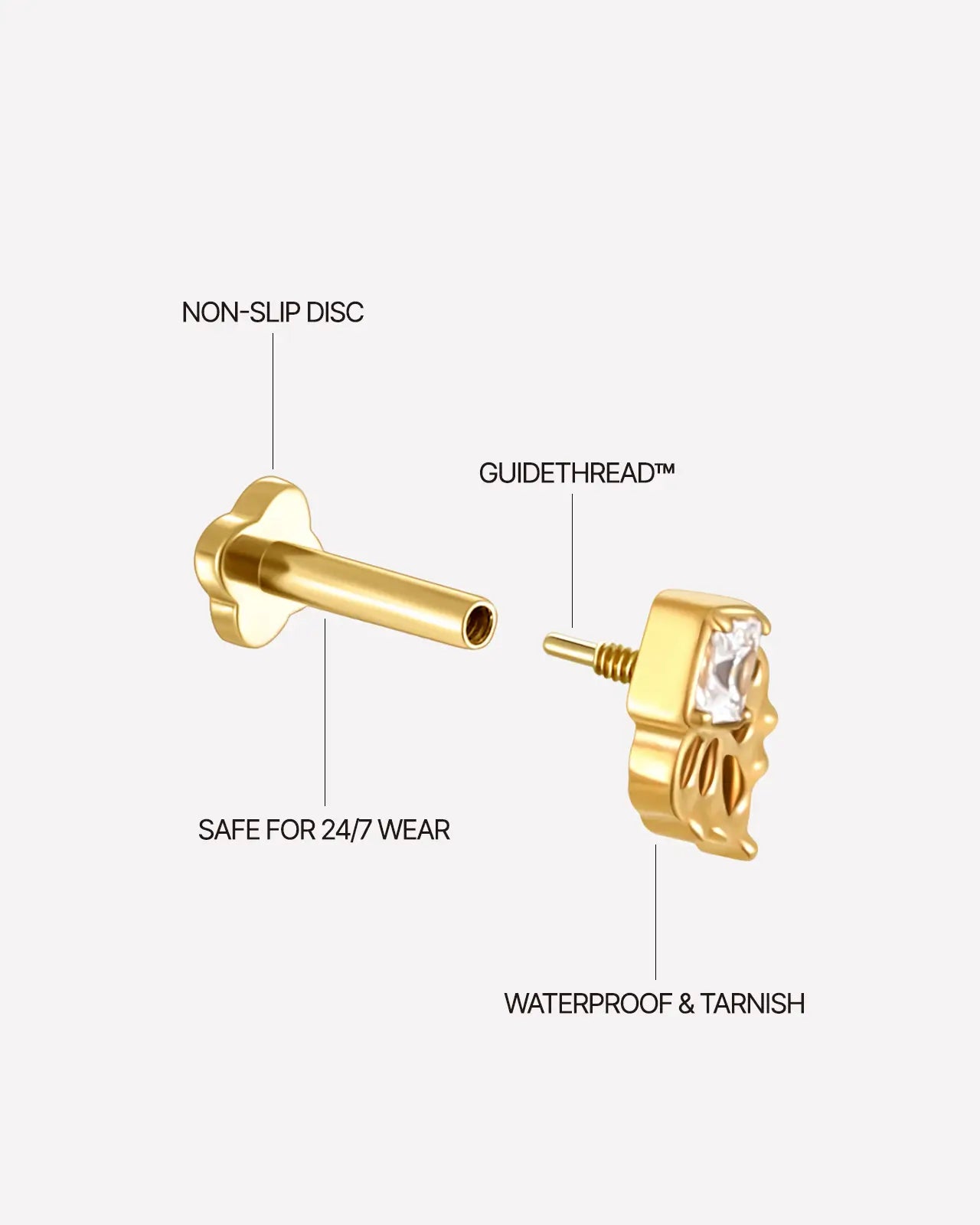 Ornate Diamond Bloom Flatback Stud