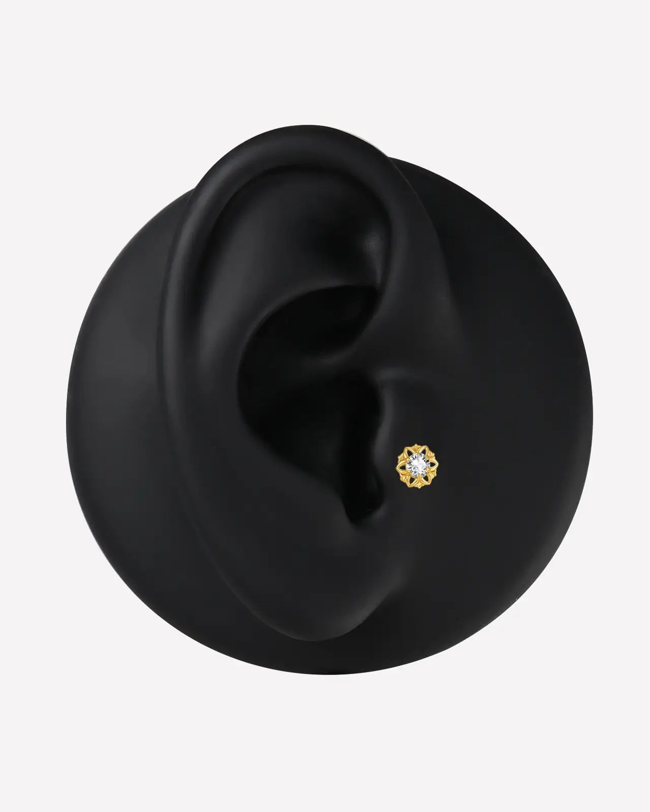 Radiant Blossom Flatback Stud