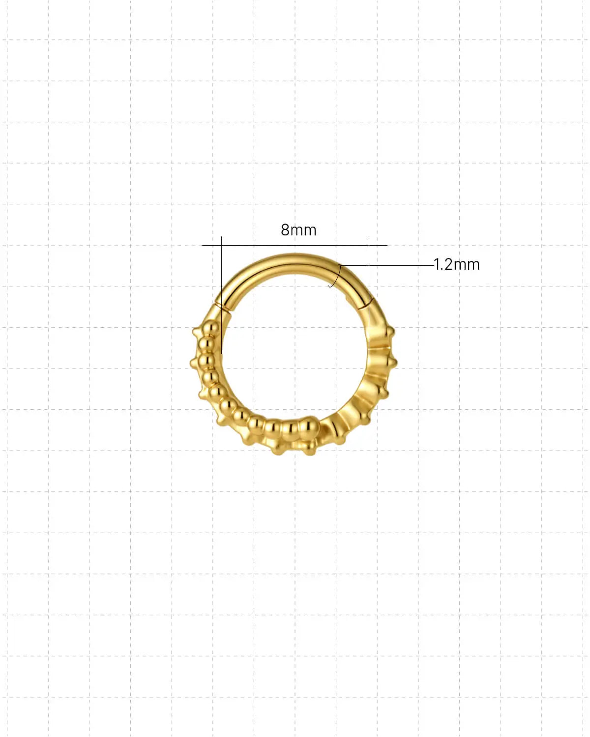 Beaded Pavé Spiral Clicker