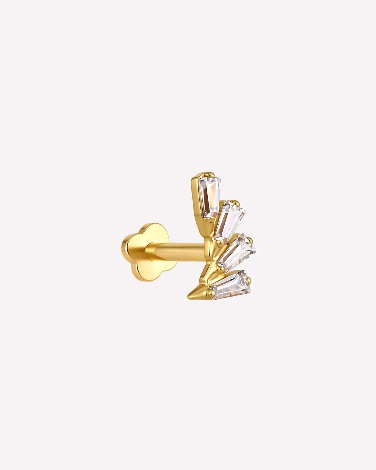 Cascading Marquise Branch Flatback Stud
